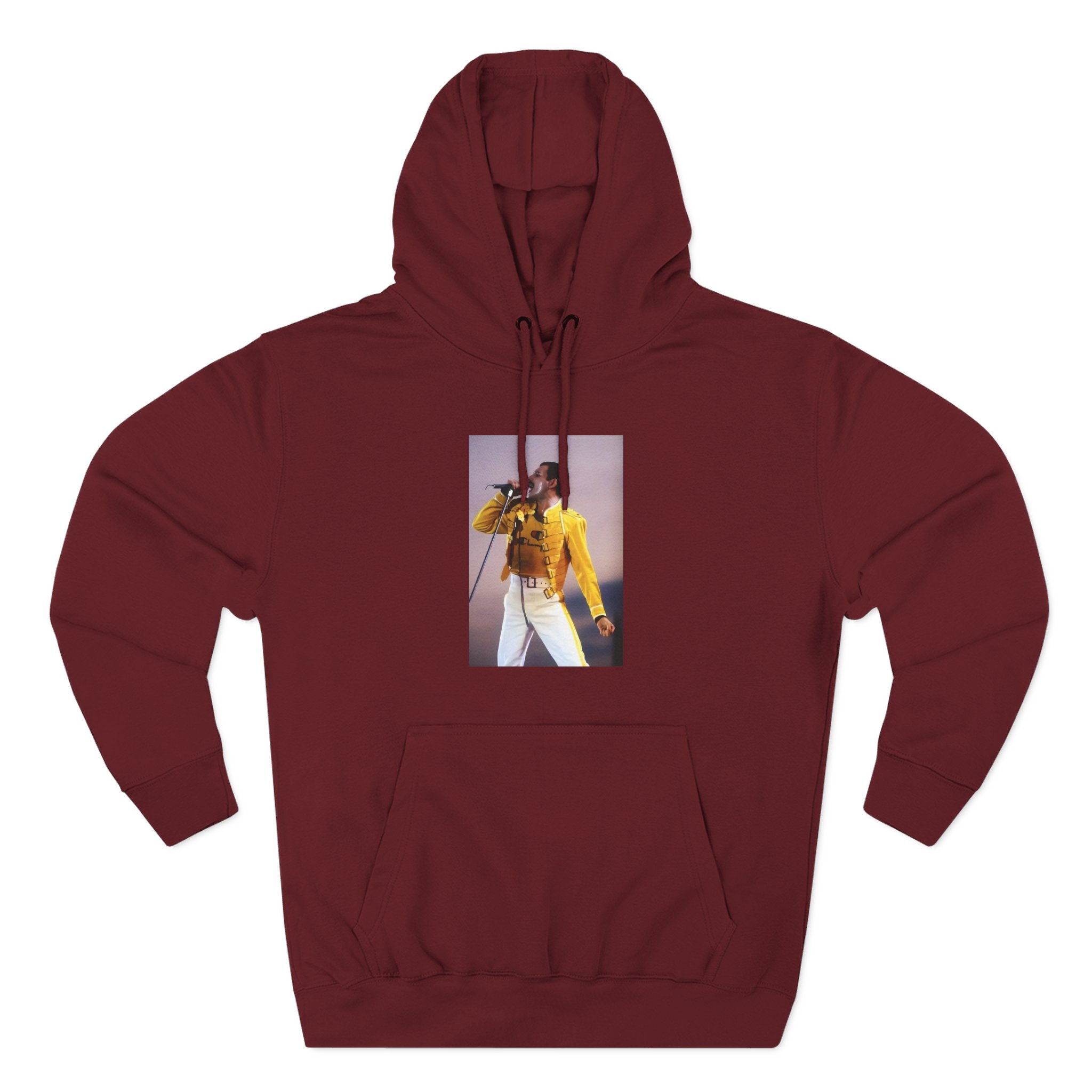 F M Three-Panel Fleece Hoodie