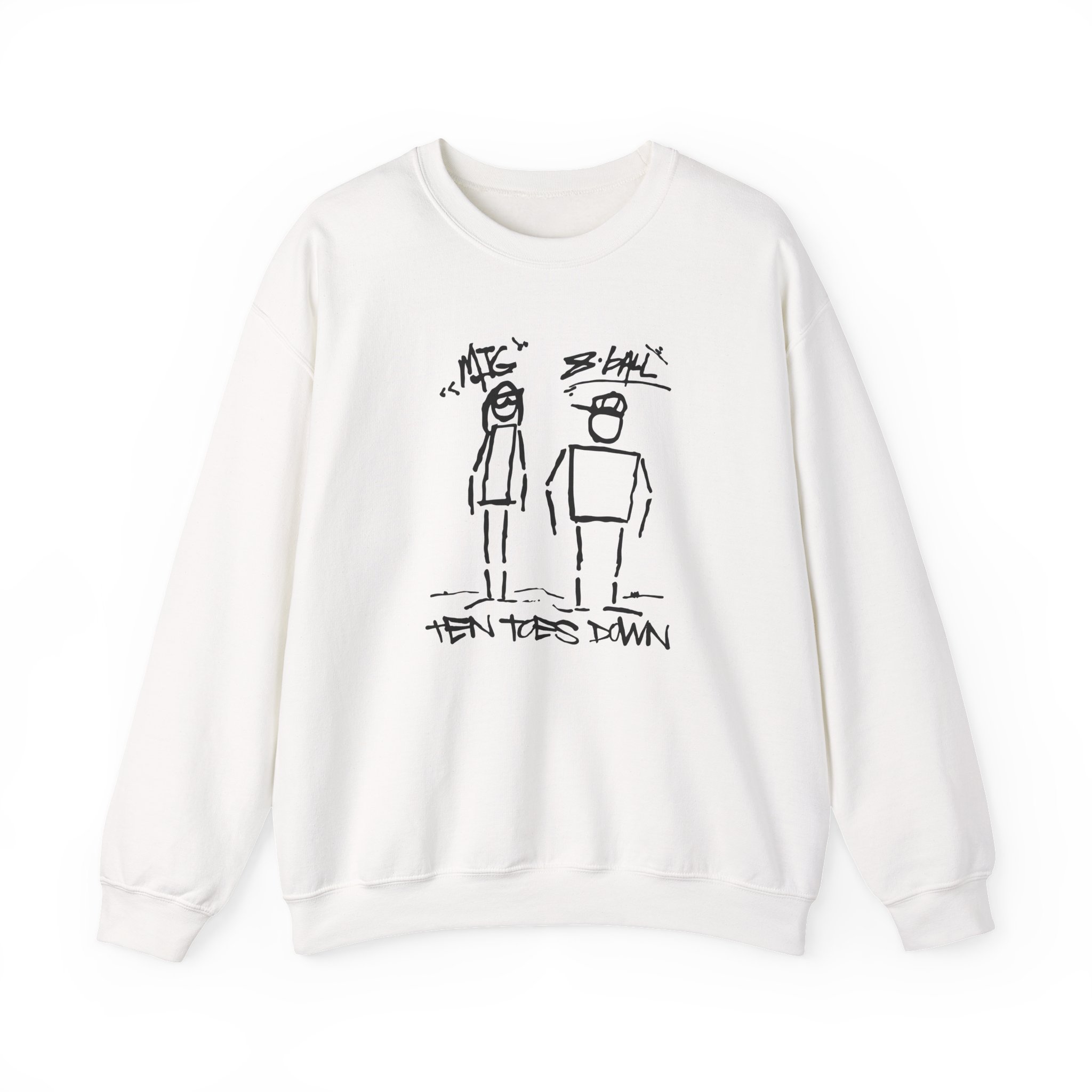 8ball Mjg Ten Toes Down Unisex Heavy Blendâ„¢ Crewneck Sweatshirt