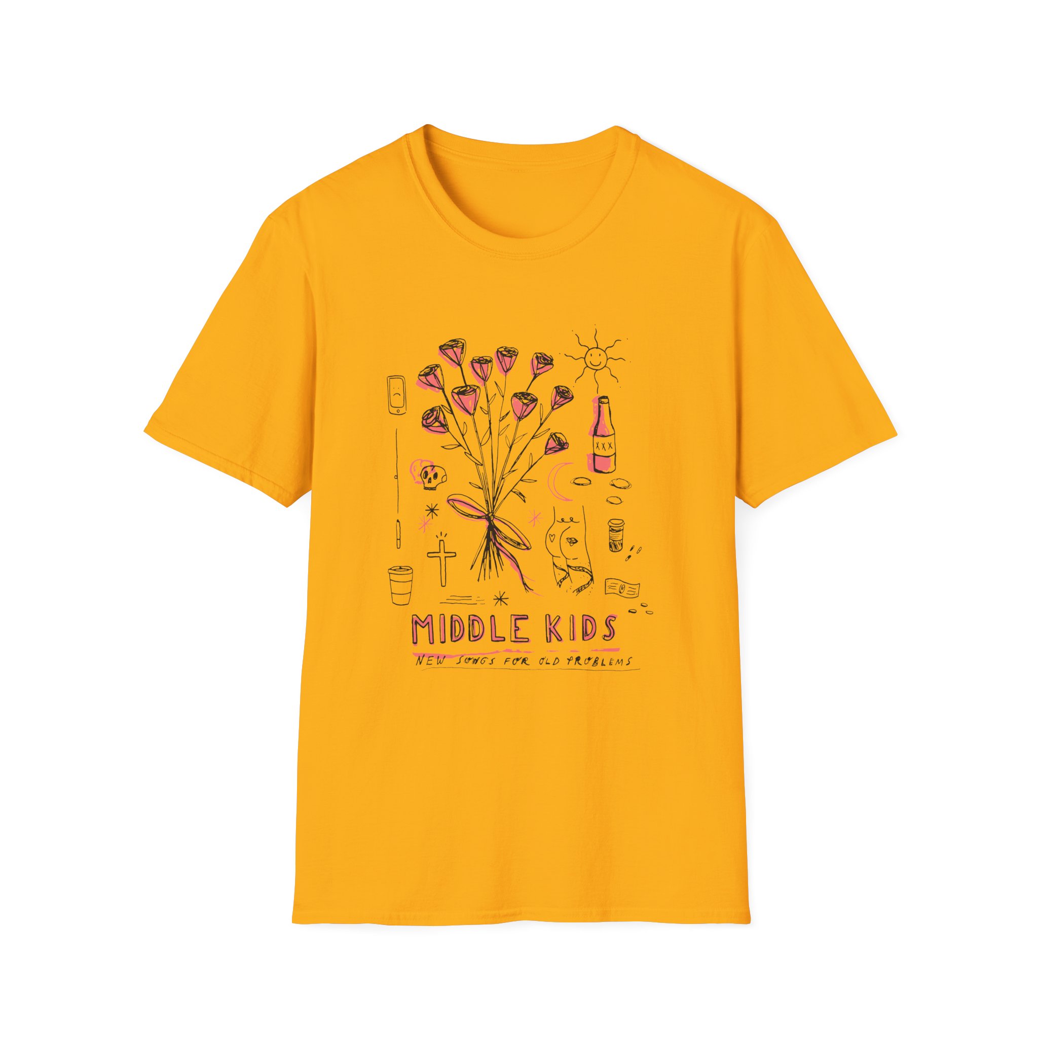 Middle Kids Pale Deconstructed Unisex Softstyle T-Shirt
