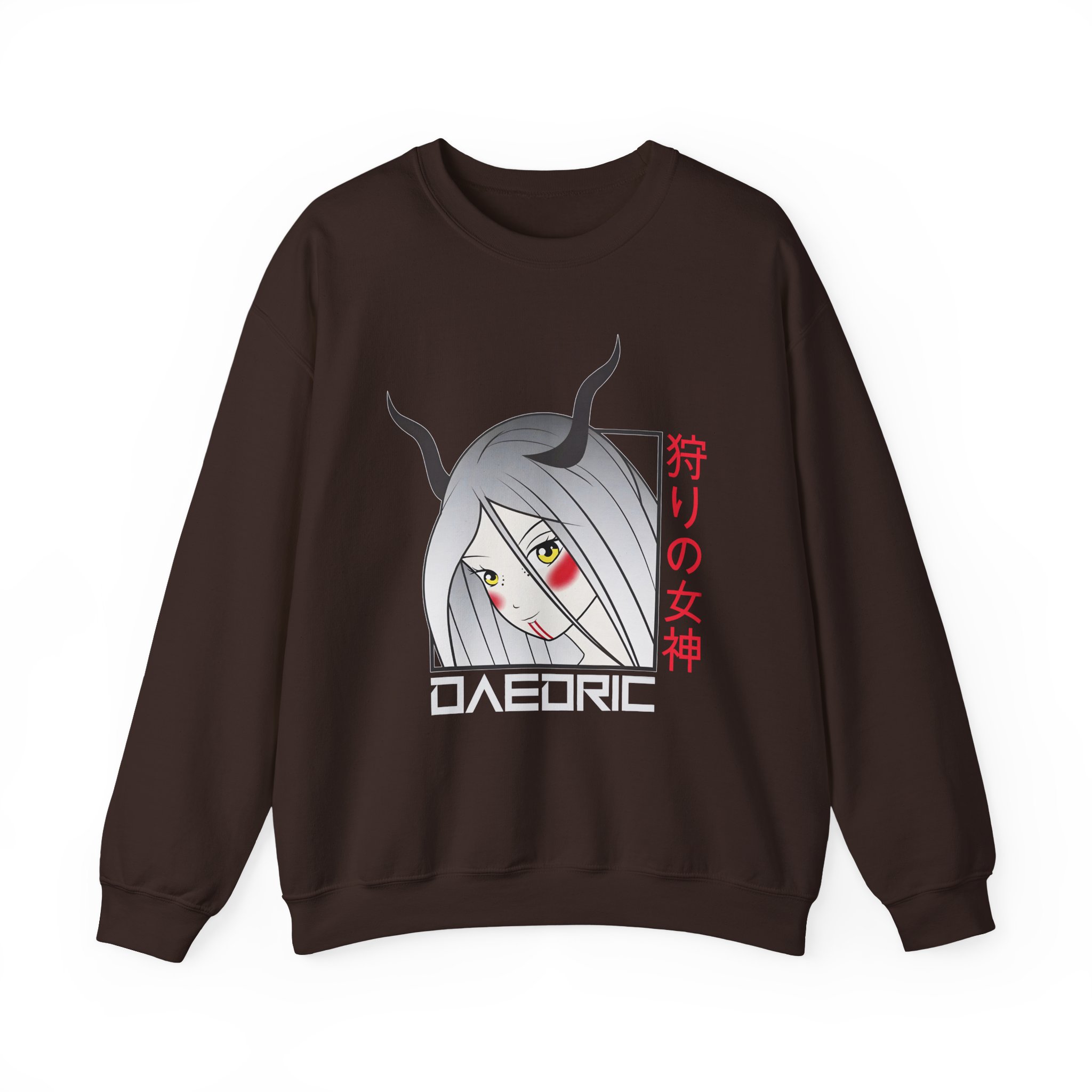 Daedric Goddess of the Hunt Anime Unisex Heavy Blendâ„¢ Crewneck Sweatshirt