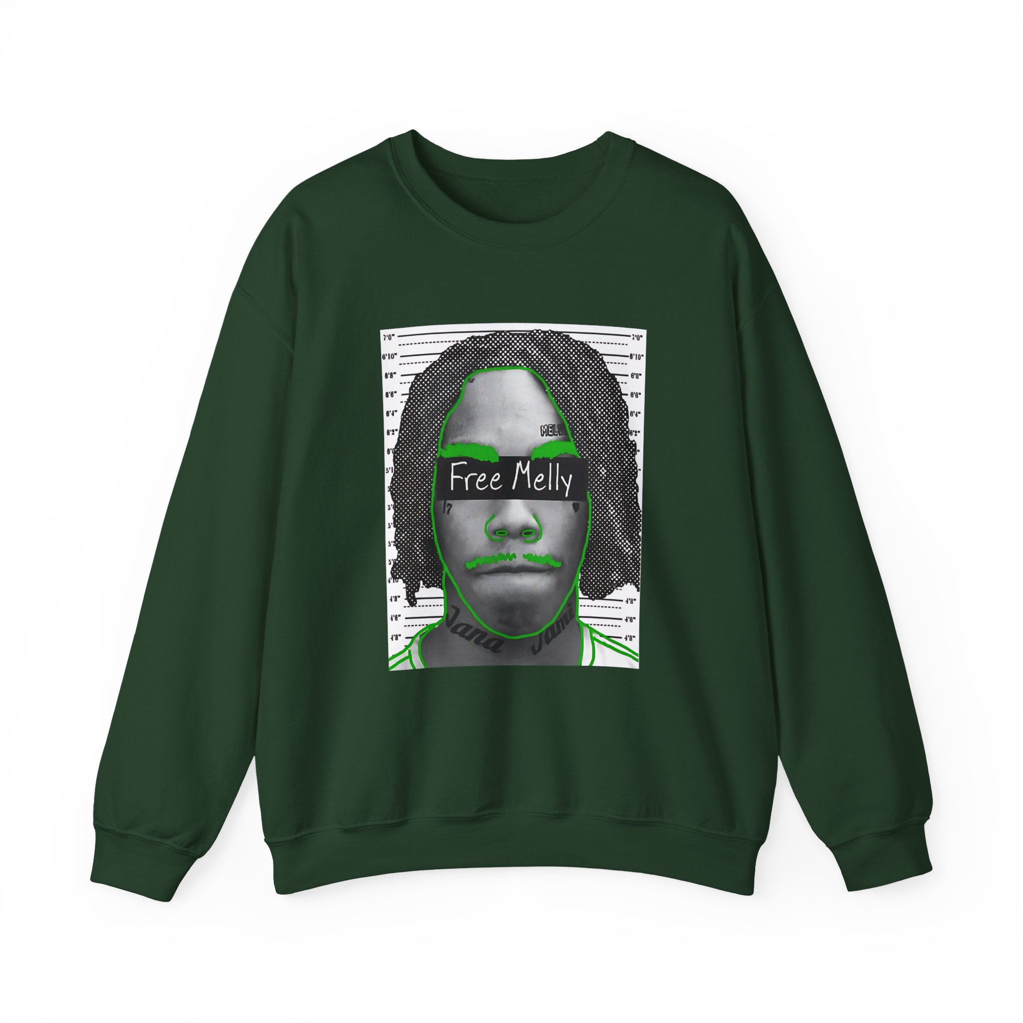 YNW Melly Free Melly Unisex Heavy Blendâ„¢ Crewneck Sweatshirt