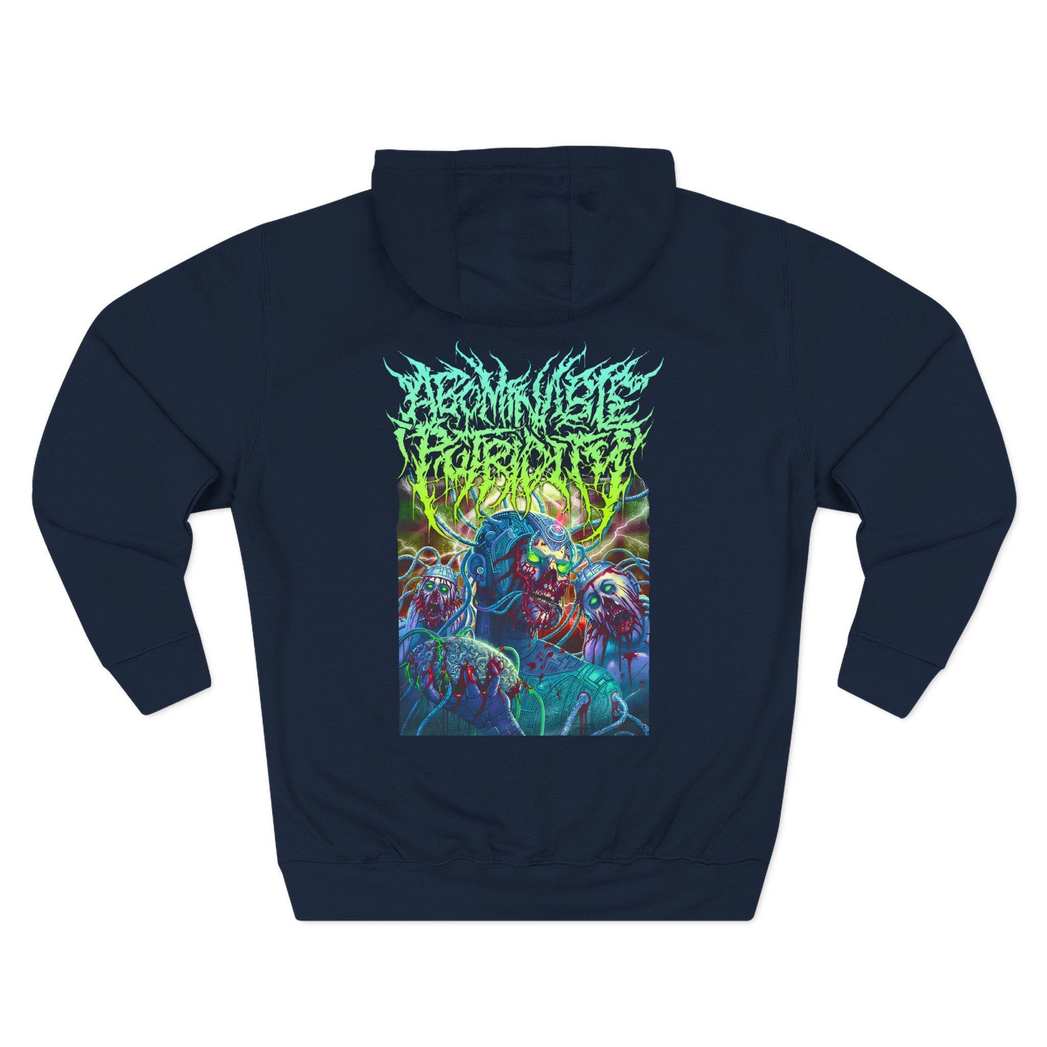 Abominable Putridity Visual Tyranny Three-Panel Fleece Hoodie