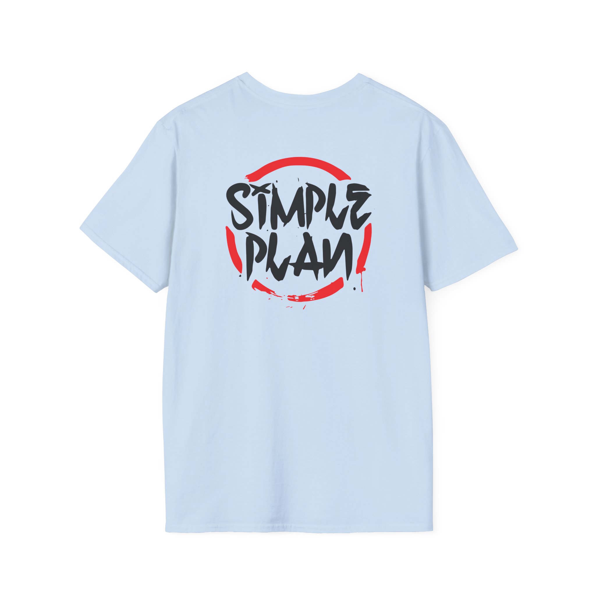 Simple Plan Circle Splat Unisex Softstyle T-Shirt