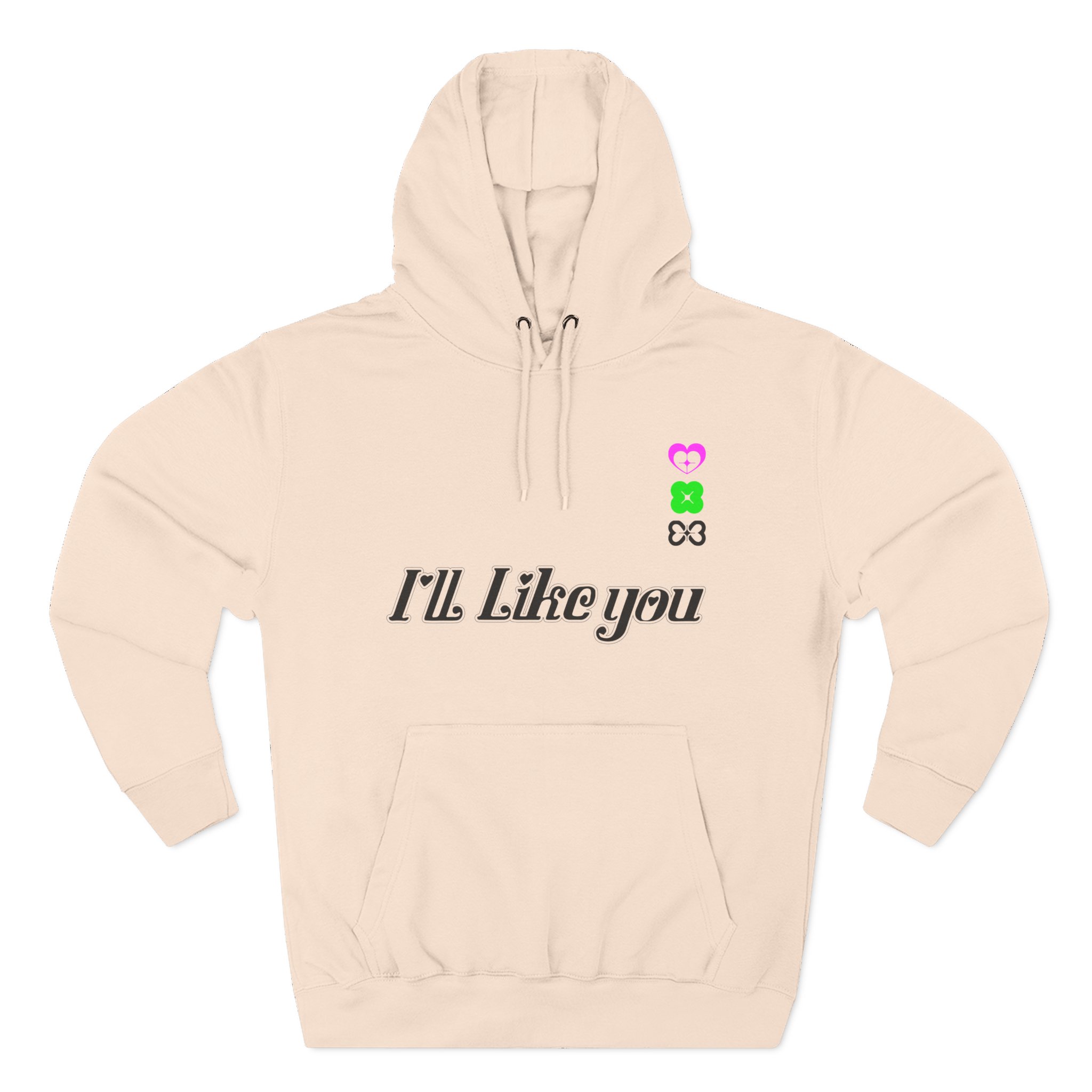 ILLIT 2nd Mini Album ‘i’ll Like You Three-Panel Fleece Hoodie