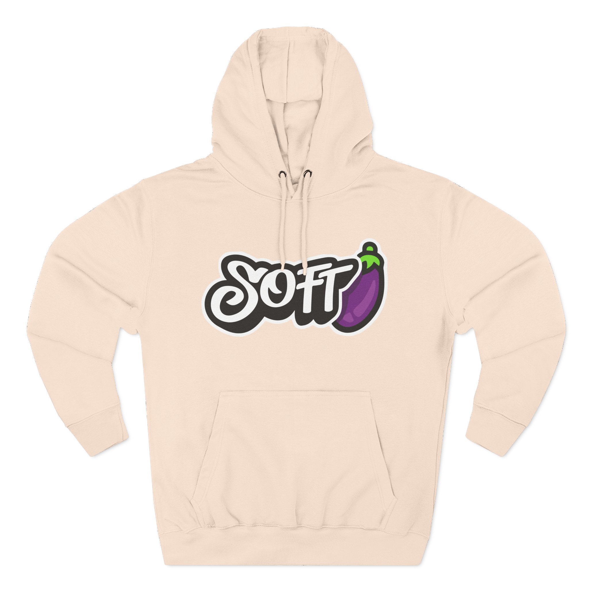 Softwilly Soft Three-Panel Fleece Hoodie