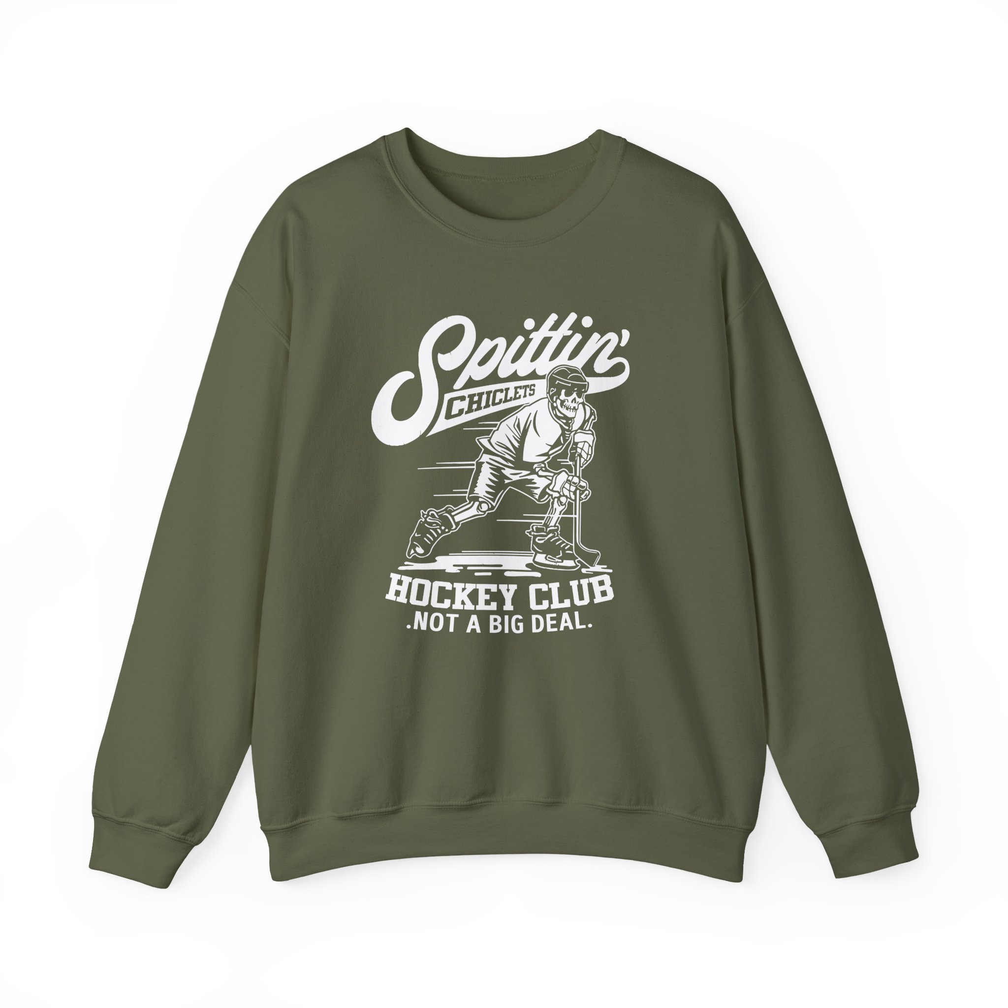 Spittin Chiclets Hockey Club Skul Unisex Heavy Blendâ„¢ Crewneck Sweatshirt