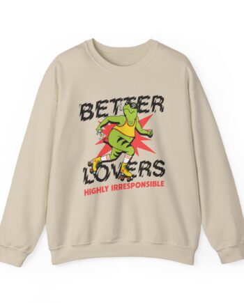 Better Lovers Skating Frog Unisex Heavy Blend™ Crewneck Sweatshirt