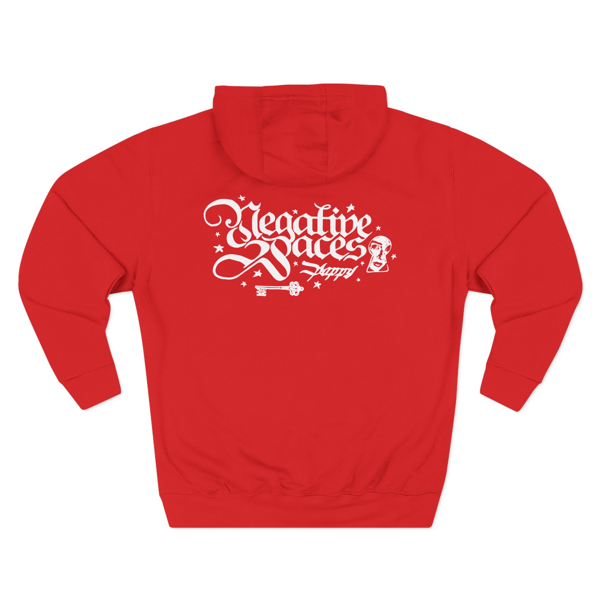 Poppy Key Three-Panel Fleece Hoodie