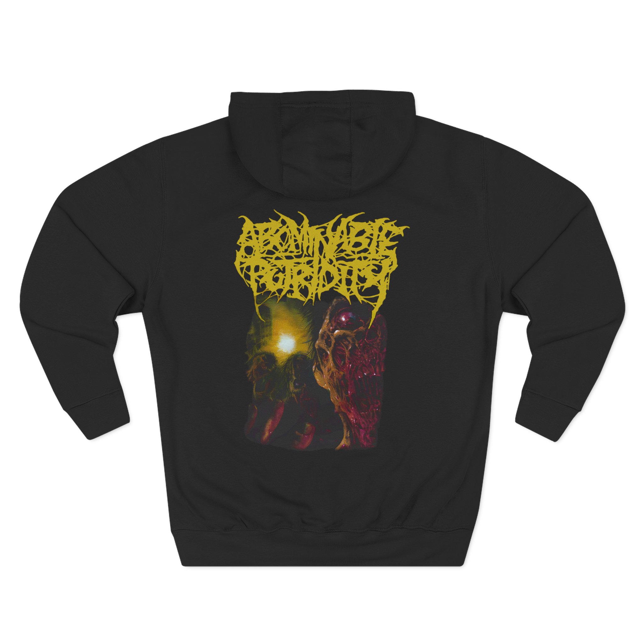 Abominable Putridity Zombies Three-Panel Fleece Hoodie