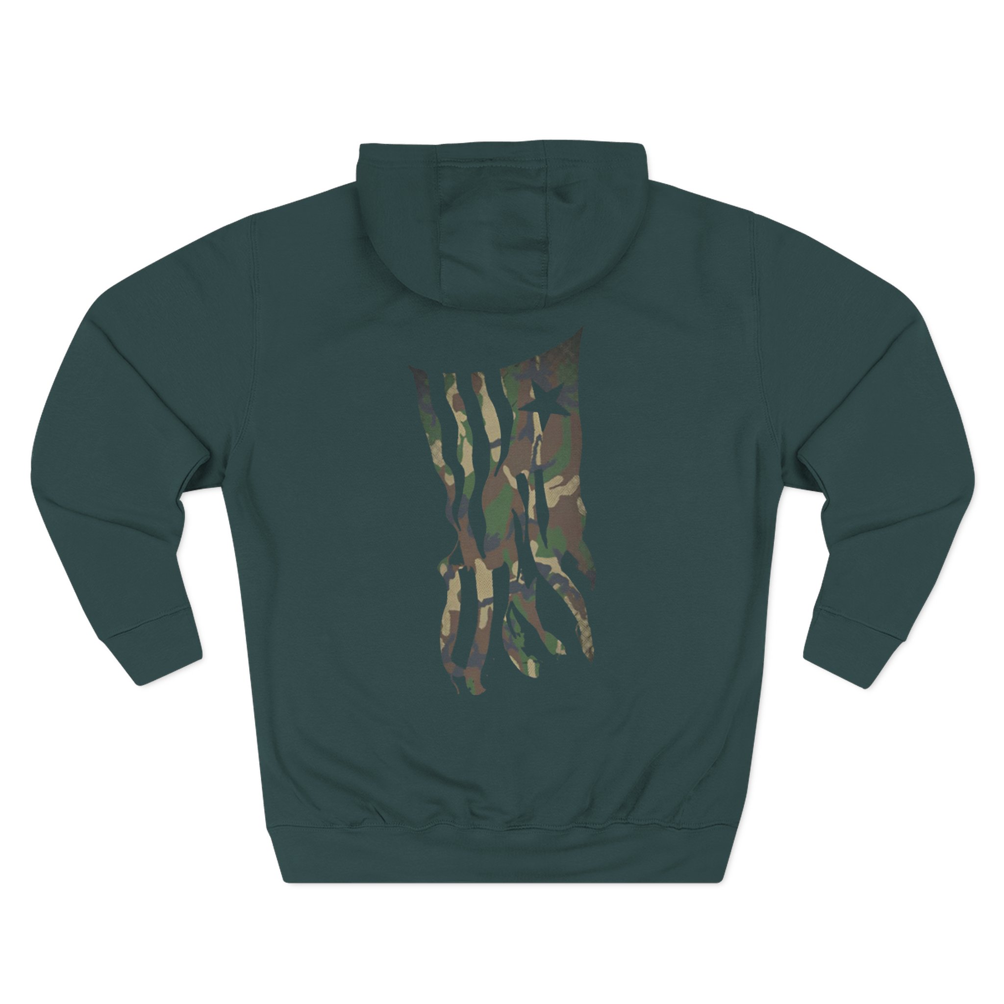 Lamb of God Camo Flag Three-Panel Fleece Hoodie