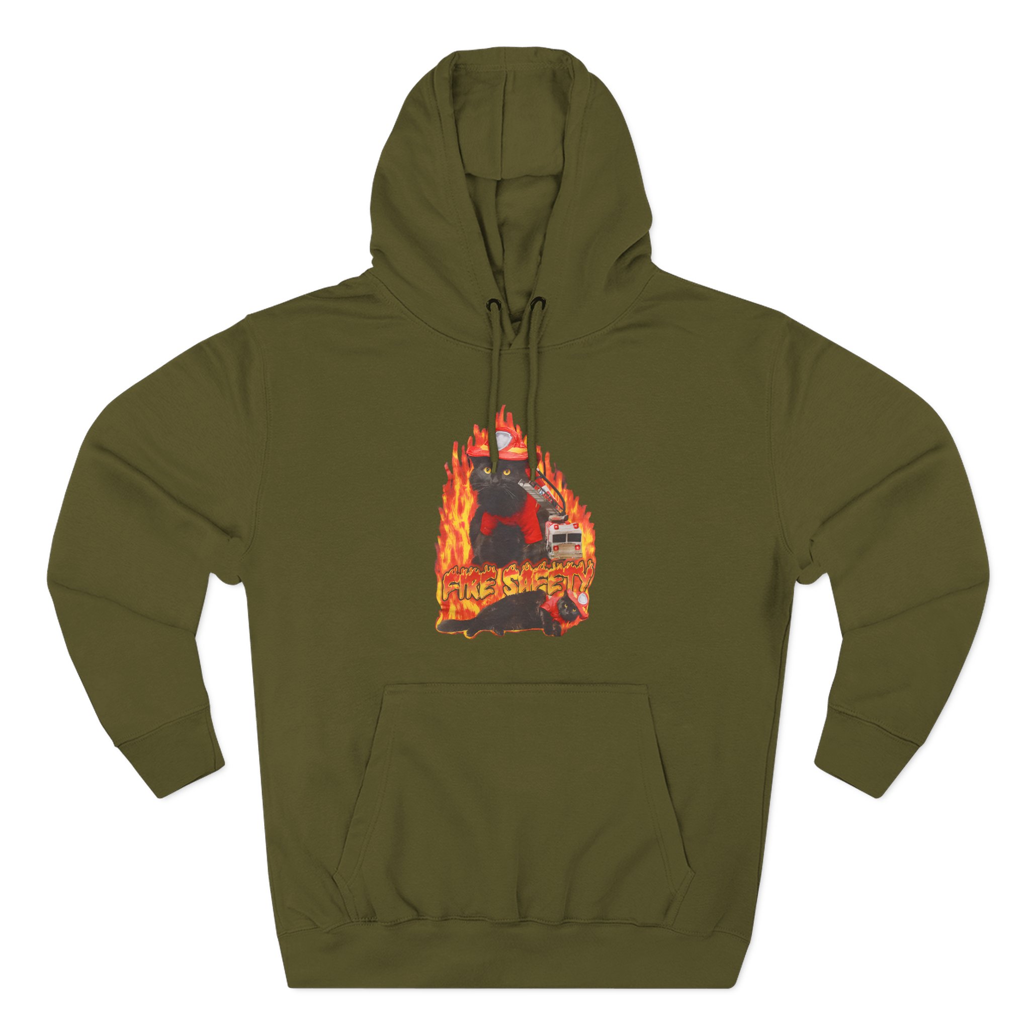William Osman Fire Safety Three-Panel Fleece Hoodie