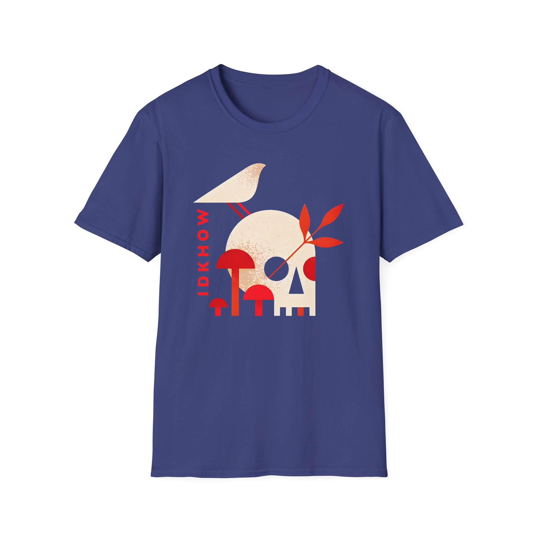 iDKHOW Skull Mushroom Unisex Softstyle T-Shirt