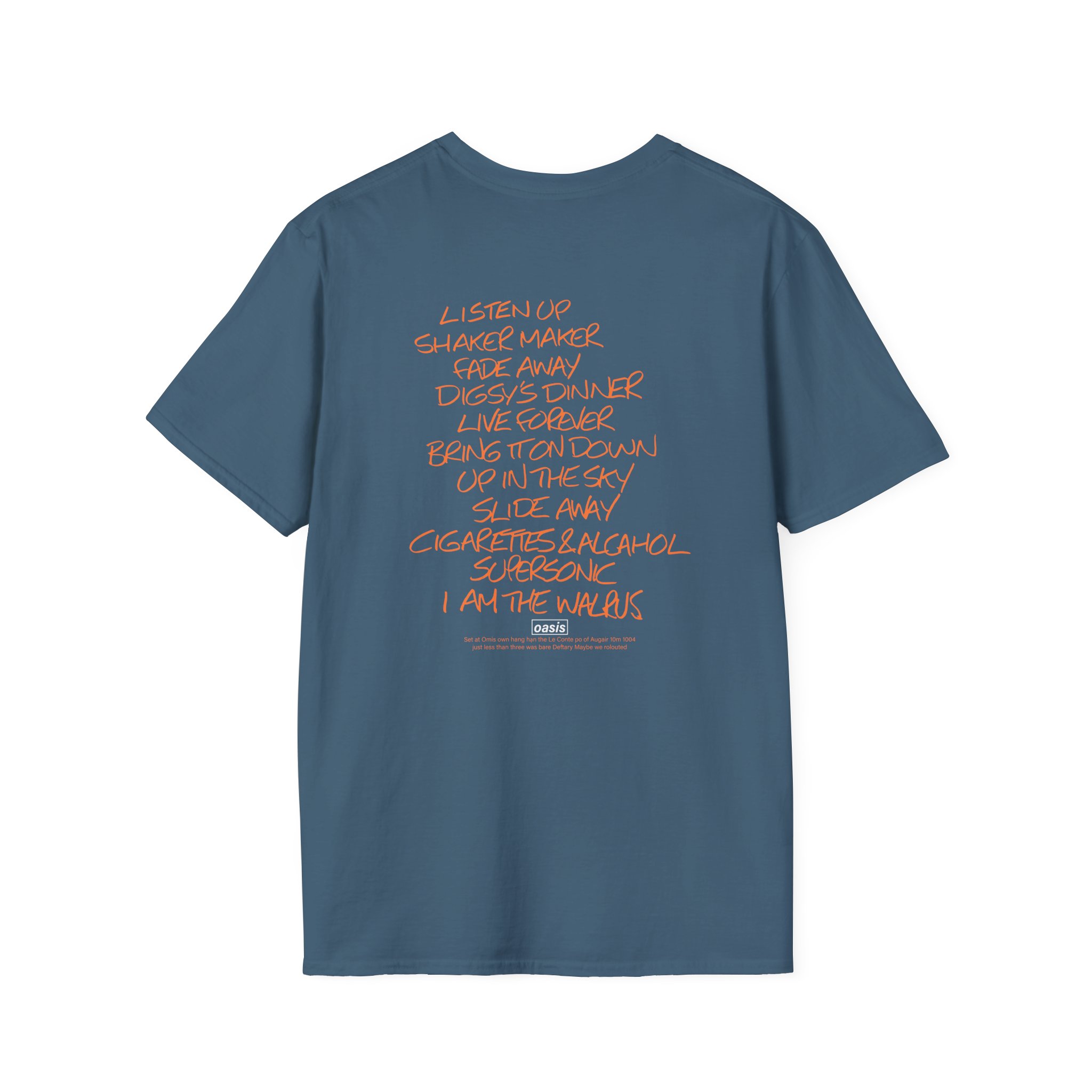 Oasis Setlist Unisex Softstyle T-Shirt