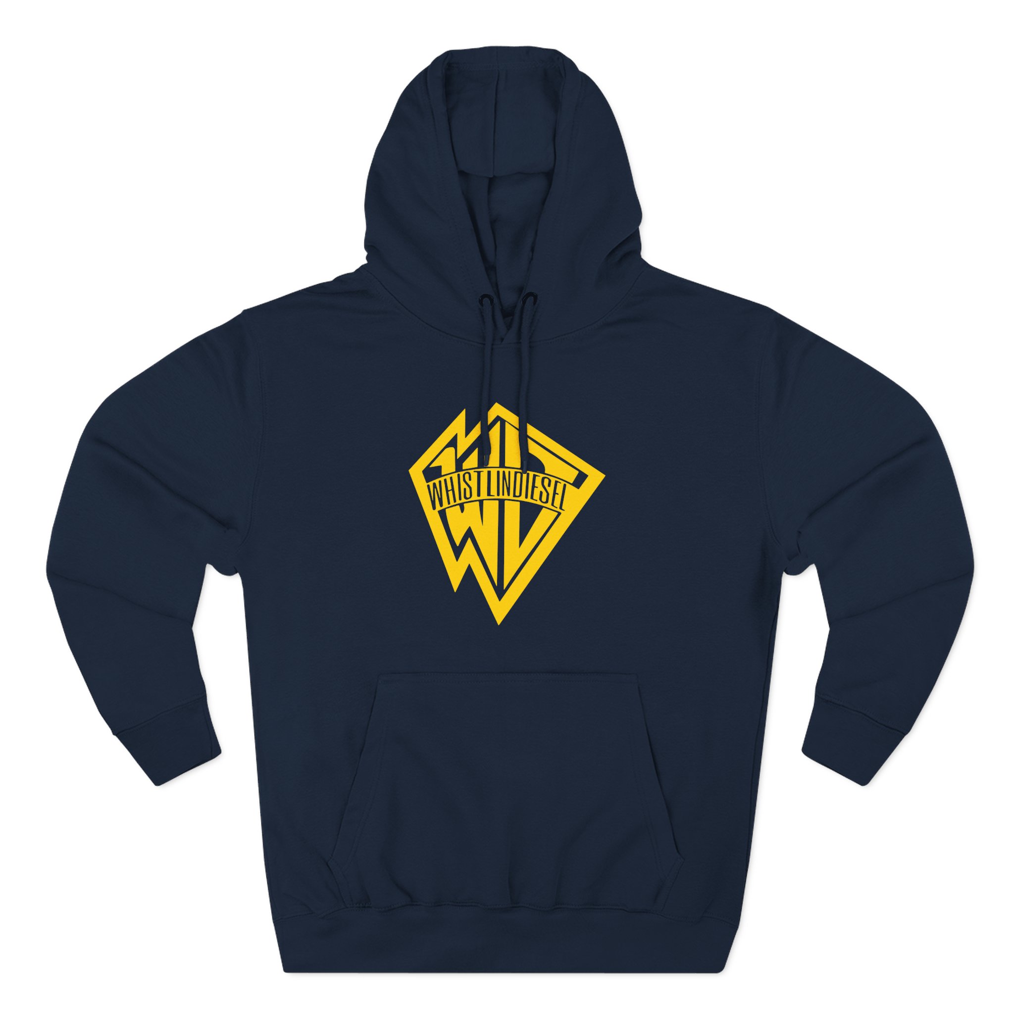 Whistlindiesel Gold Logo Three-Panel Fleece Hoodie