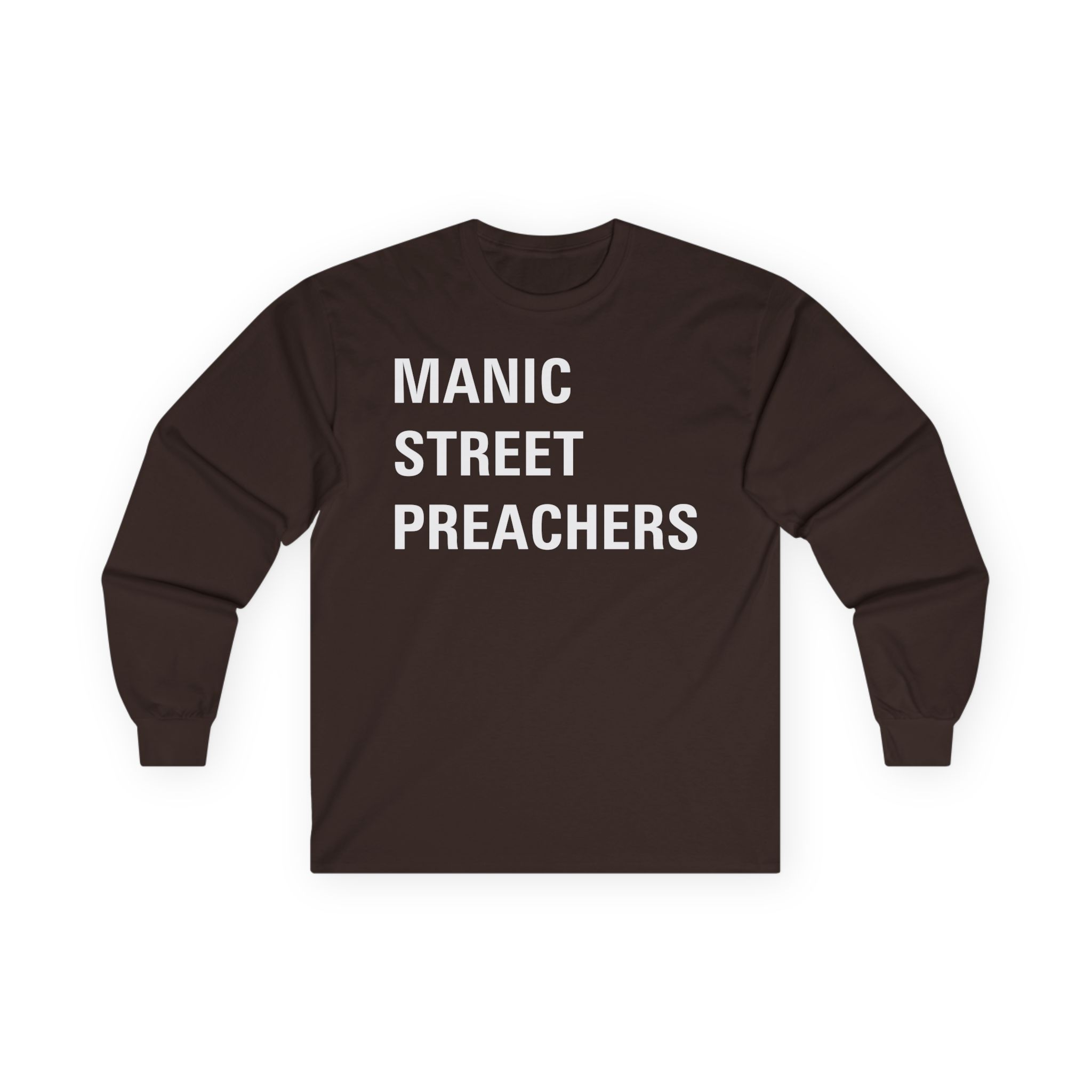 Manic Street Preachers Block Logo Unisex Ultra Cotton Long Sleeve Tee