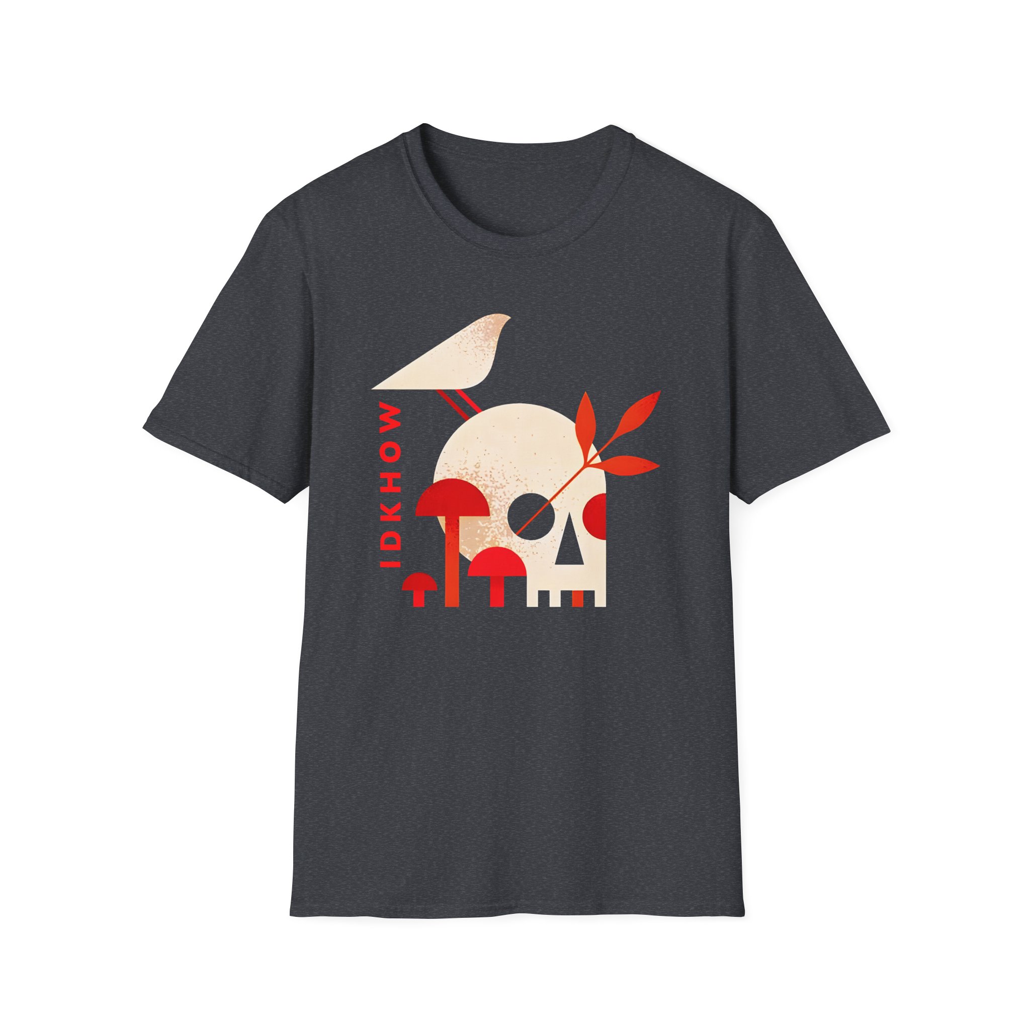 iDKHOW Skull Mushroom Unisex Softstyle T-Shirt