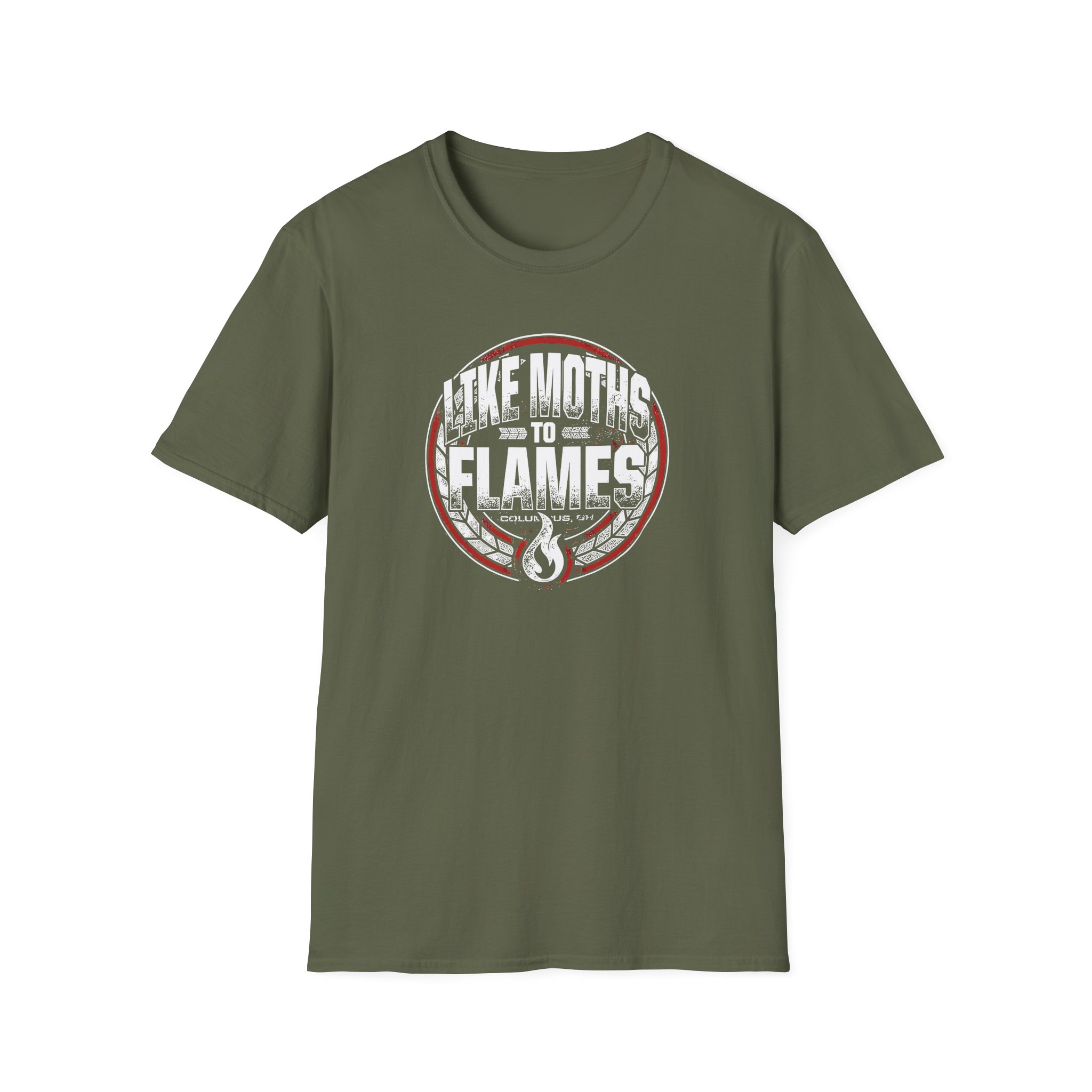 Like Moths to Flames Unisex Softstyle T-Shirt