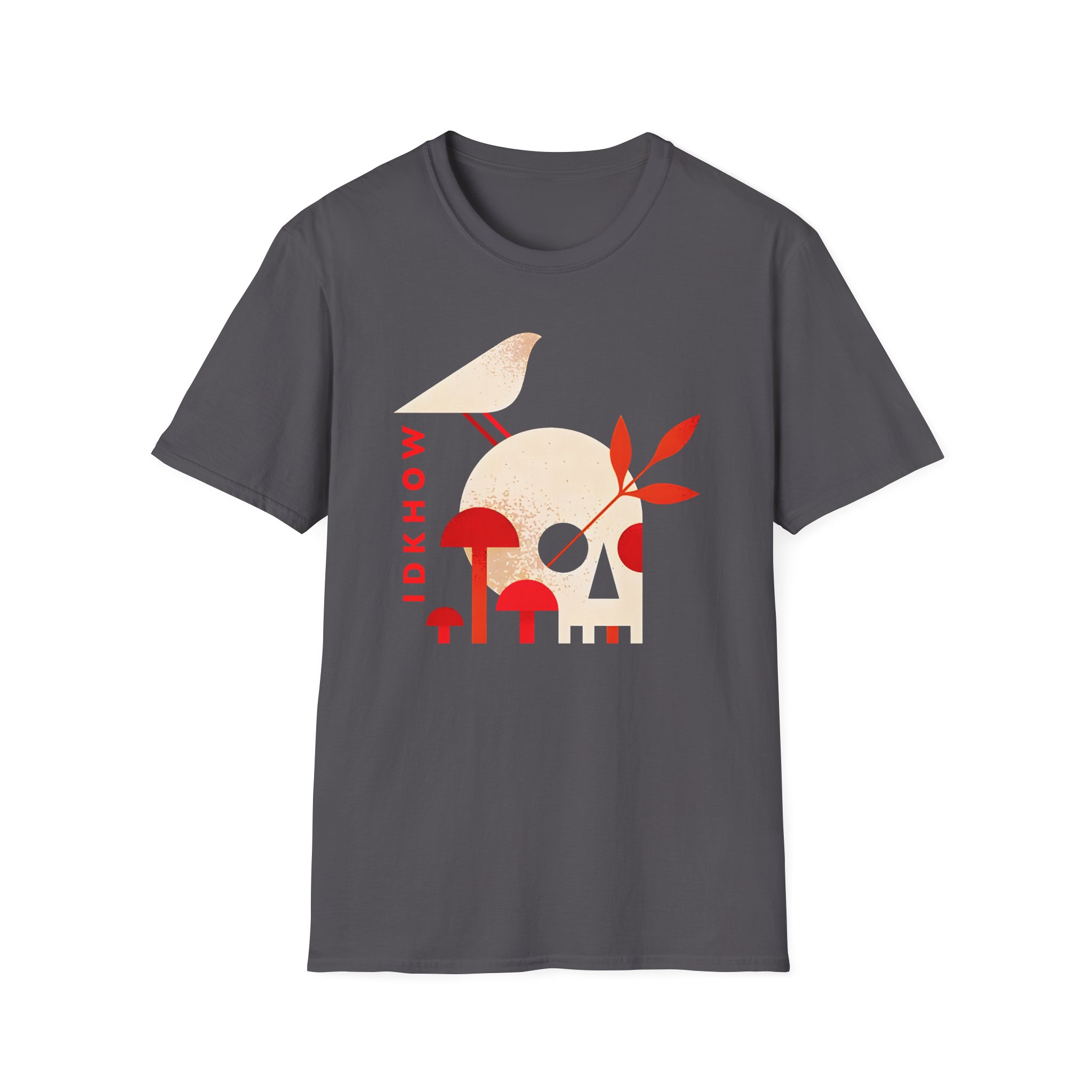 iDKHOW Skull Mushroom Unisex Softstyle T-Shirt
