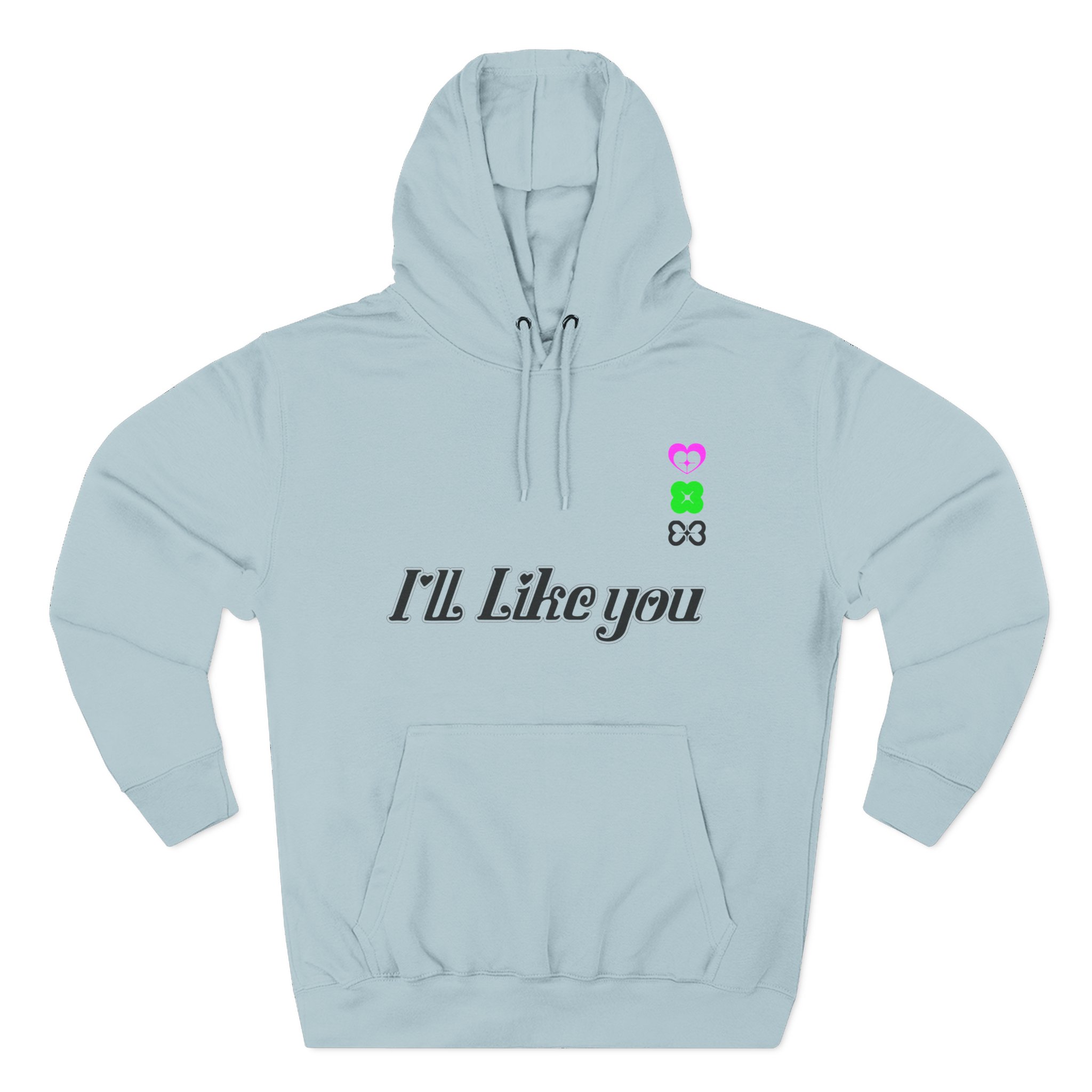 ILLIT 2nd Mini Album ‘i’ll Like You Three-Panel Fleece Hoodie