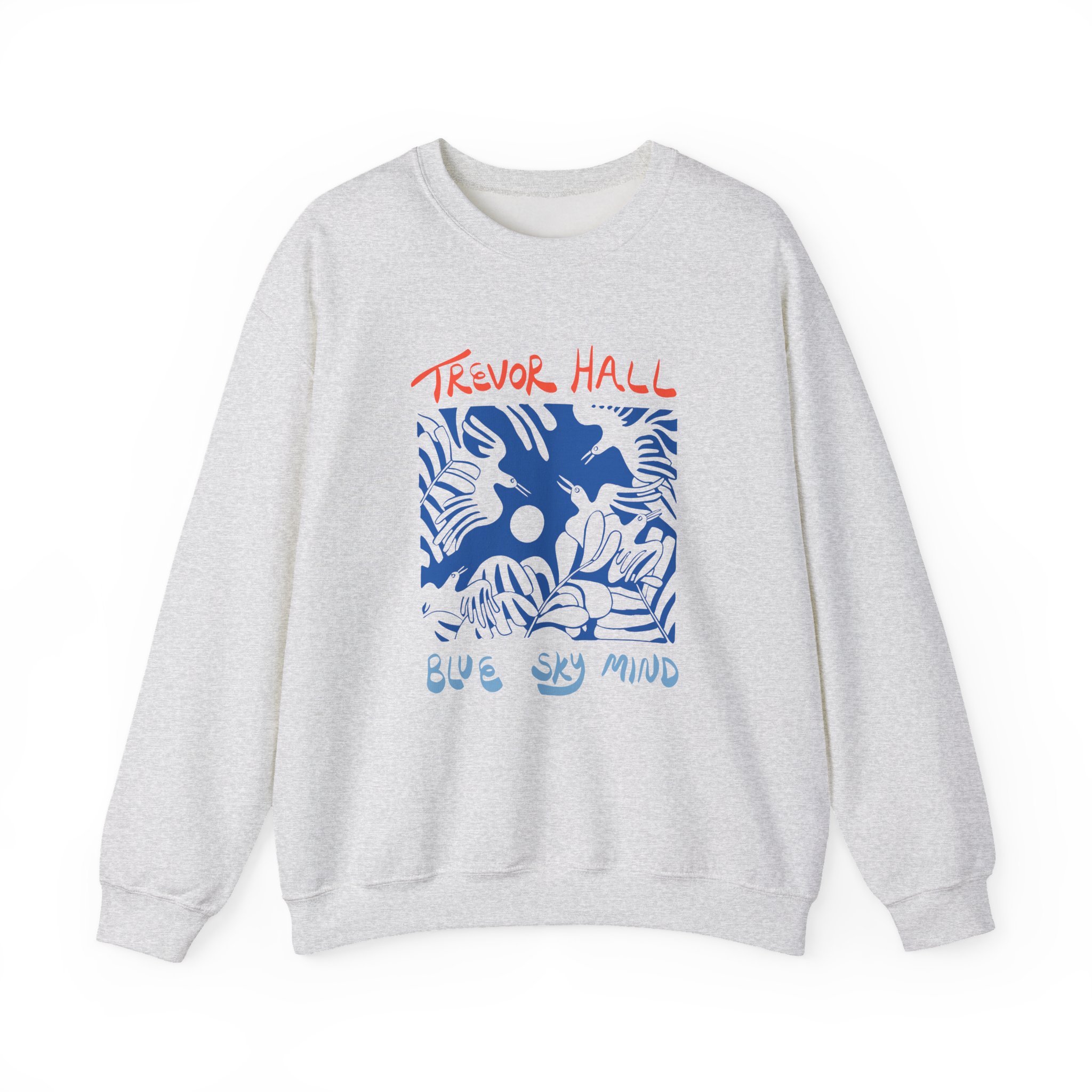 Trevor Hall Blue Sky Mind Birds Unisex Heavy Blendâ„¢ Crewneck Sweatshirt