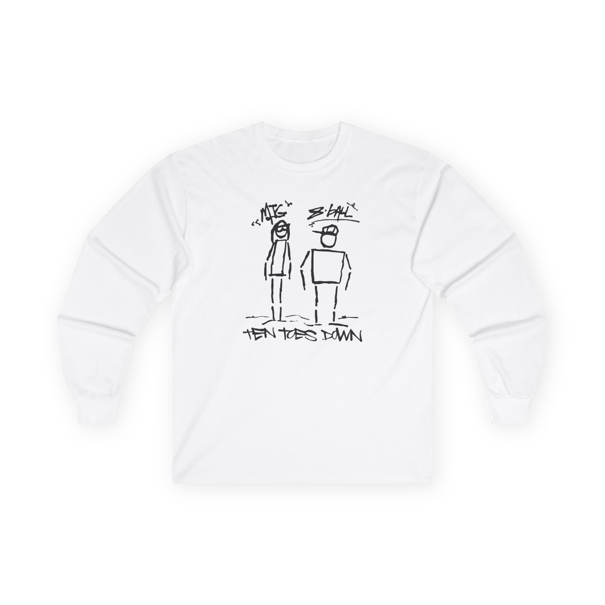 8ball Mjg Ten Toes Down Unisex Ultra Cotton Long Sleeve Tee