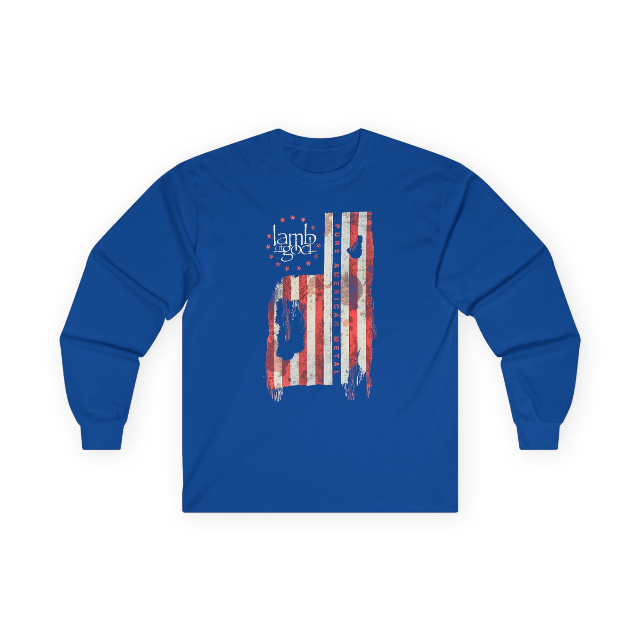 Lamb of God Pure American Metal Flag Unisex Ultra Cotton Long Sleeve Tee