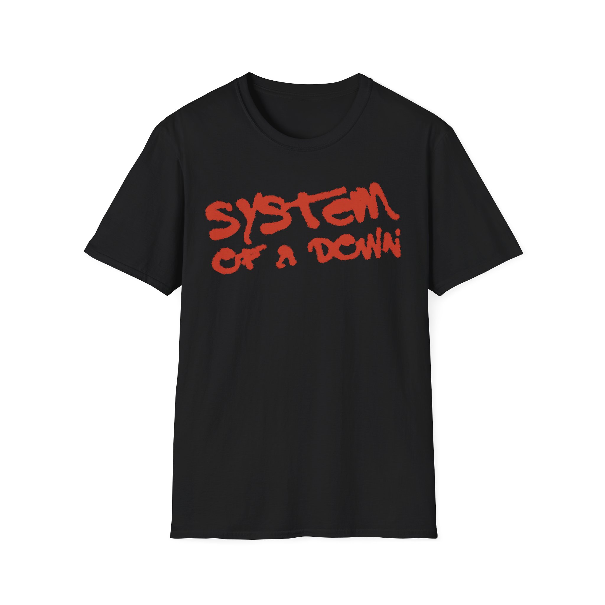 System of a Down Puff Script Unisex Softstyle T-Shirt