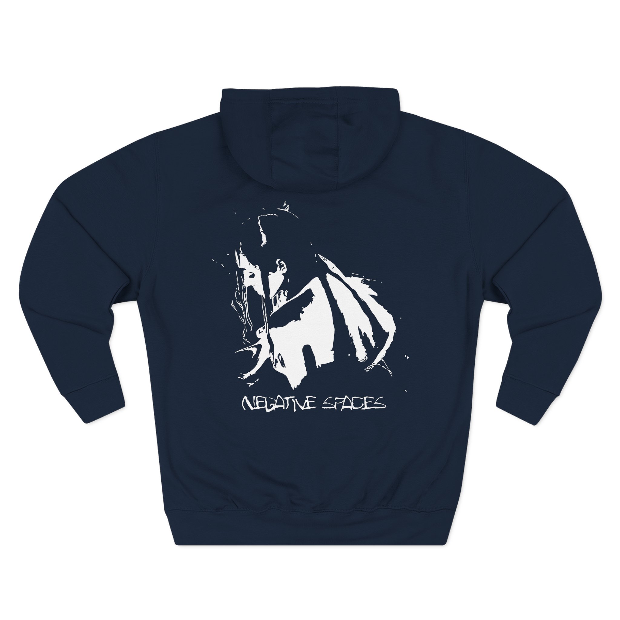 Poppy Negative Spaces Three-Panel Fleece Hoodie