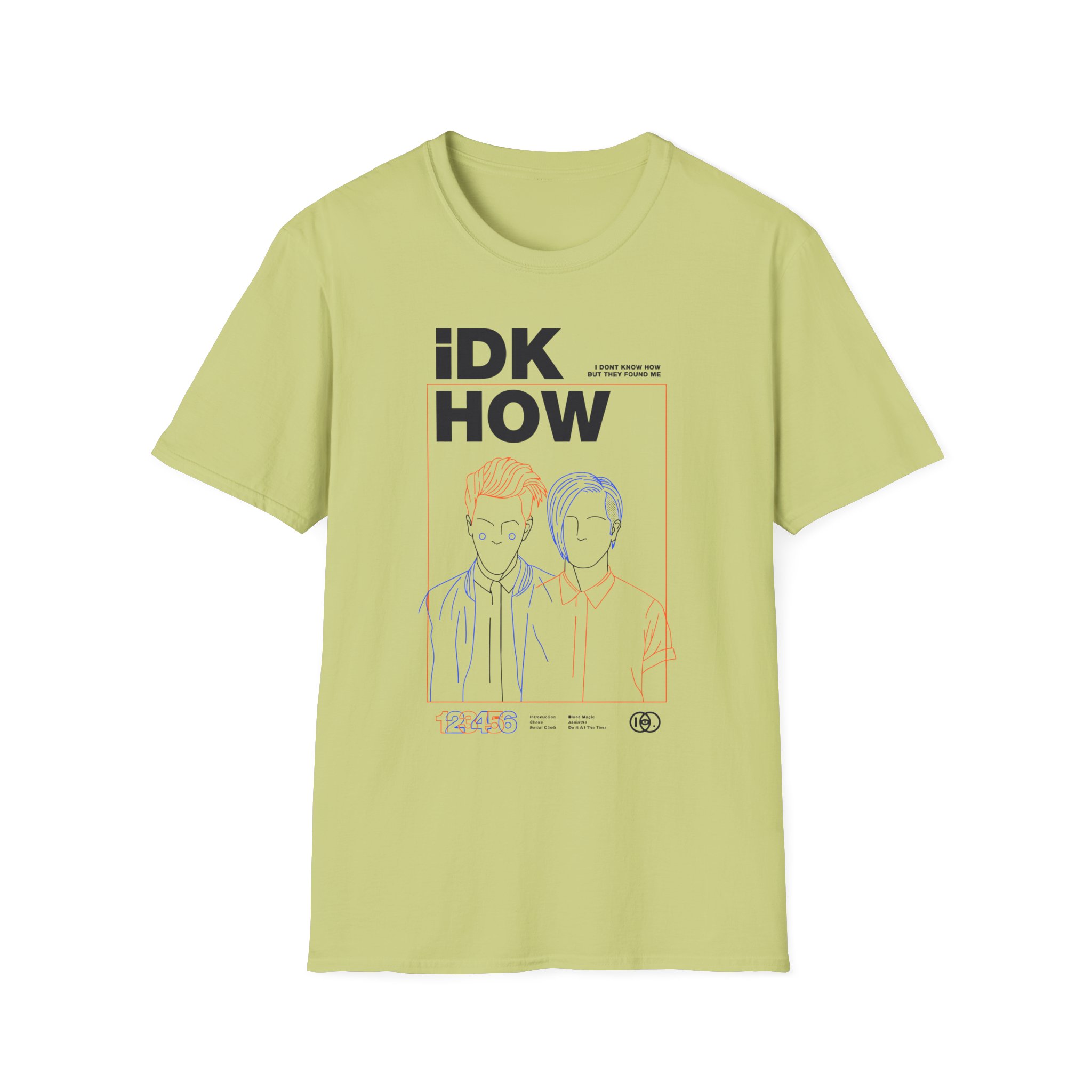 iDKHOW OUTLINES Unisex Softstyle T-Shirt