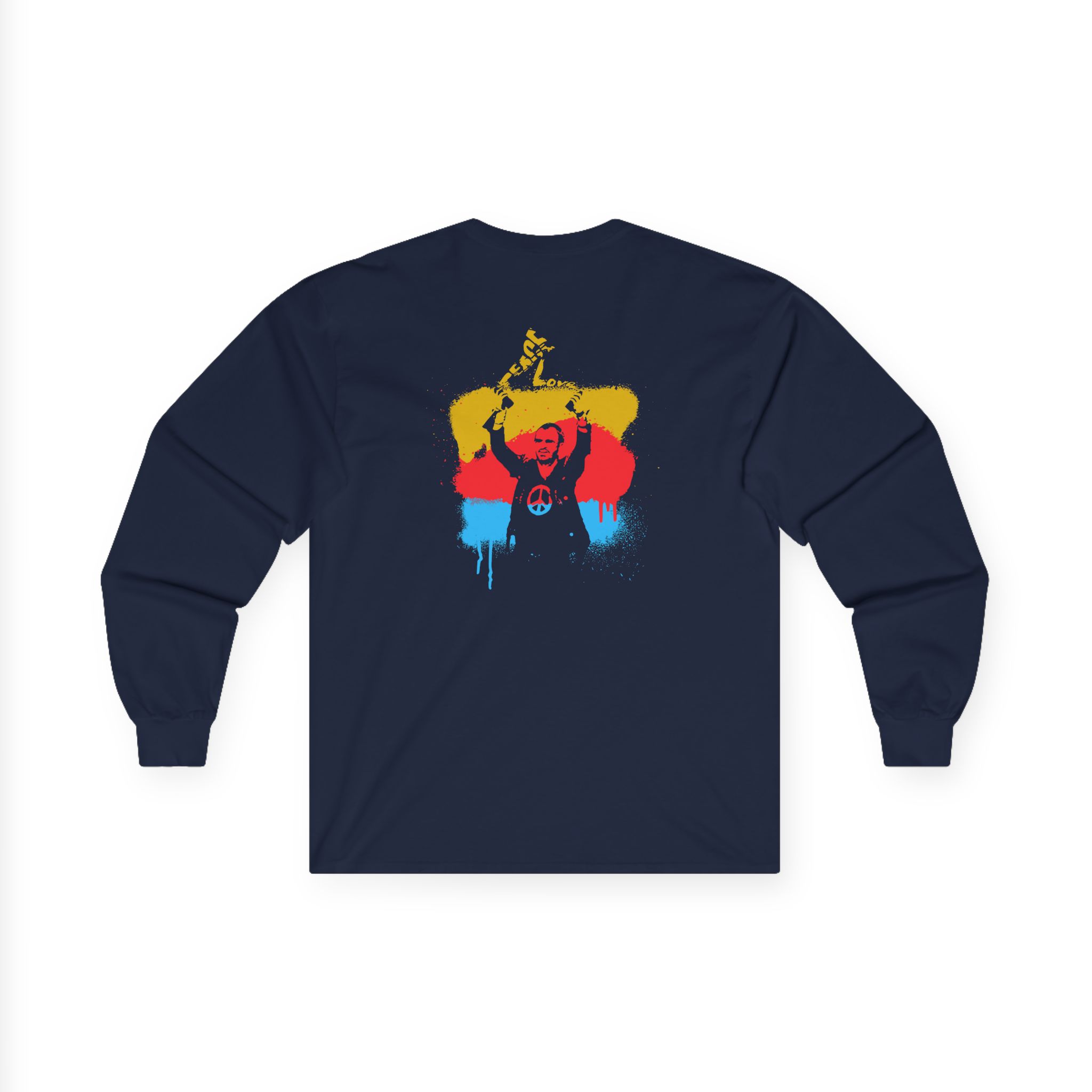 Ringo Starr Peace & Love Unisex Ultra Cotton Long Sleeve Tee