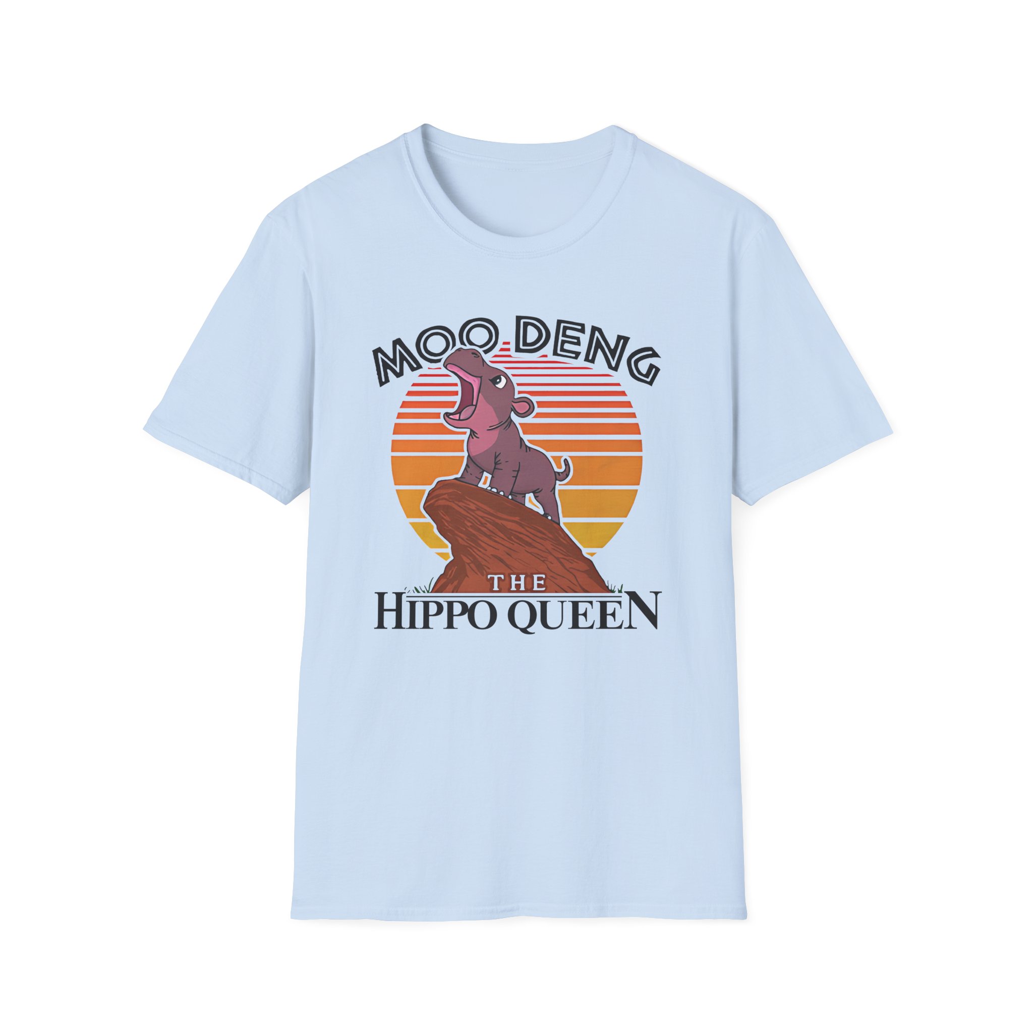Moo Deng the Hippo Queen Unisex Softstyle T-Shirt