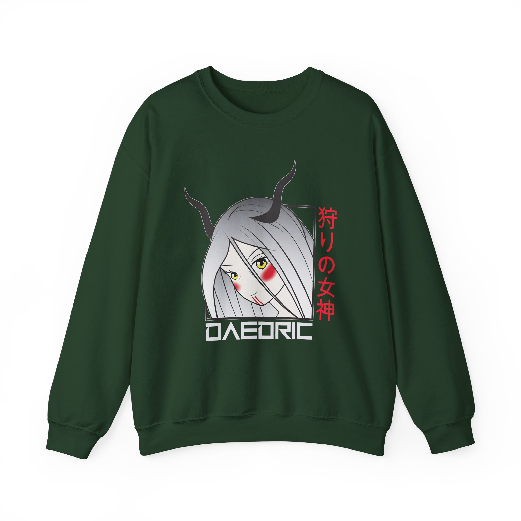 Daedric Goddess of the Hunt Anime Unisex Heavy Blendâ„¢ Crewneck Sweatshirt