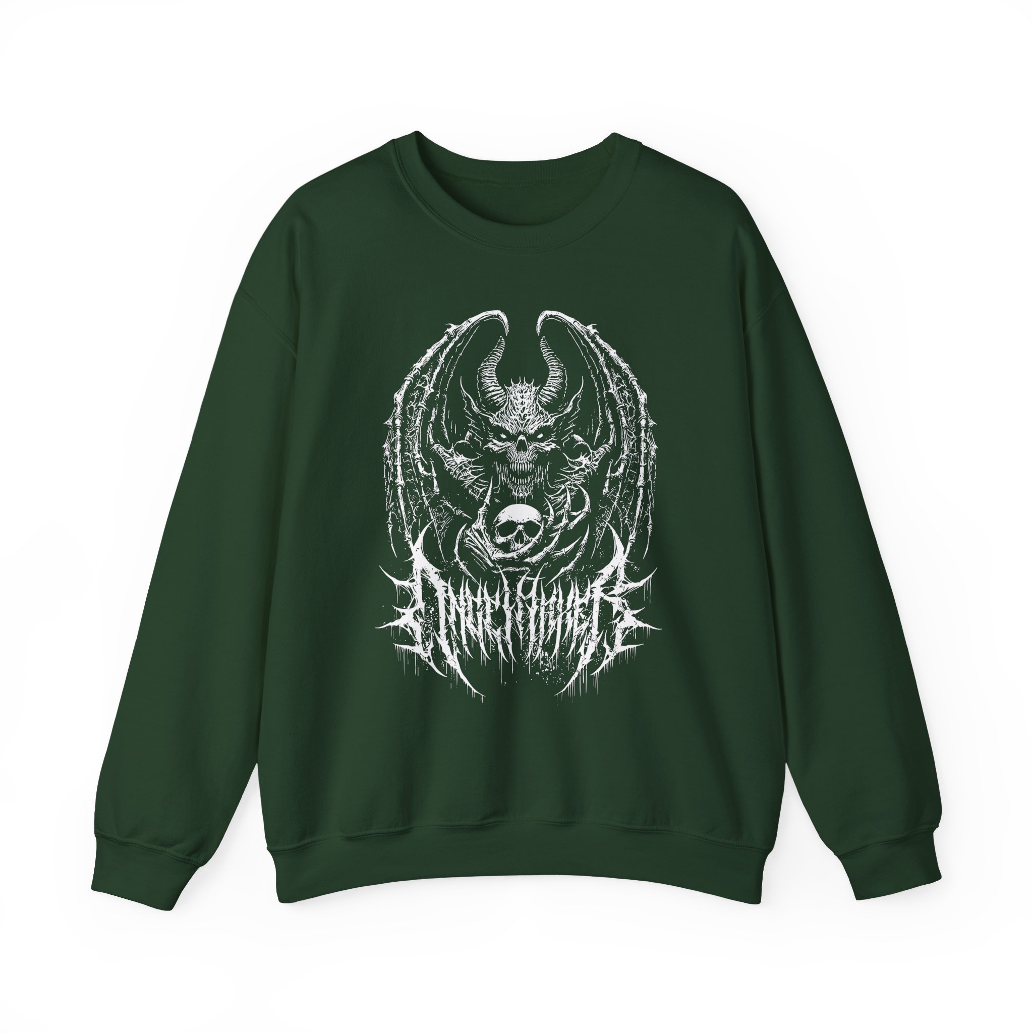 Angelmaker Grim Bat Unisex Heavy Blendâ„¢ Crewneck Sweatshirt