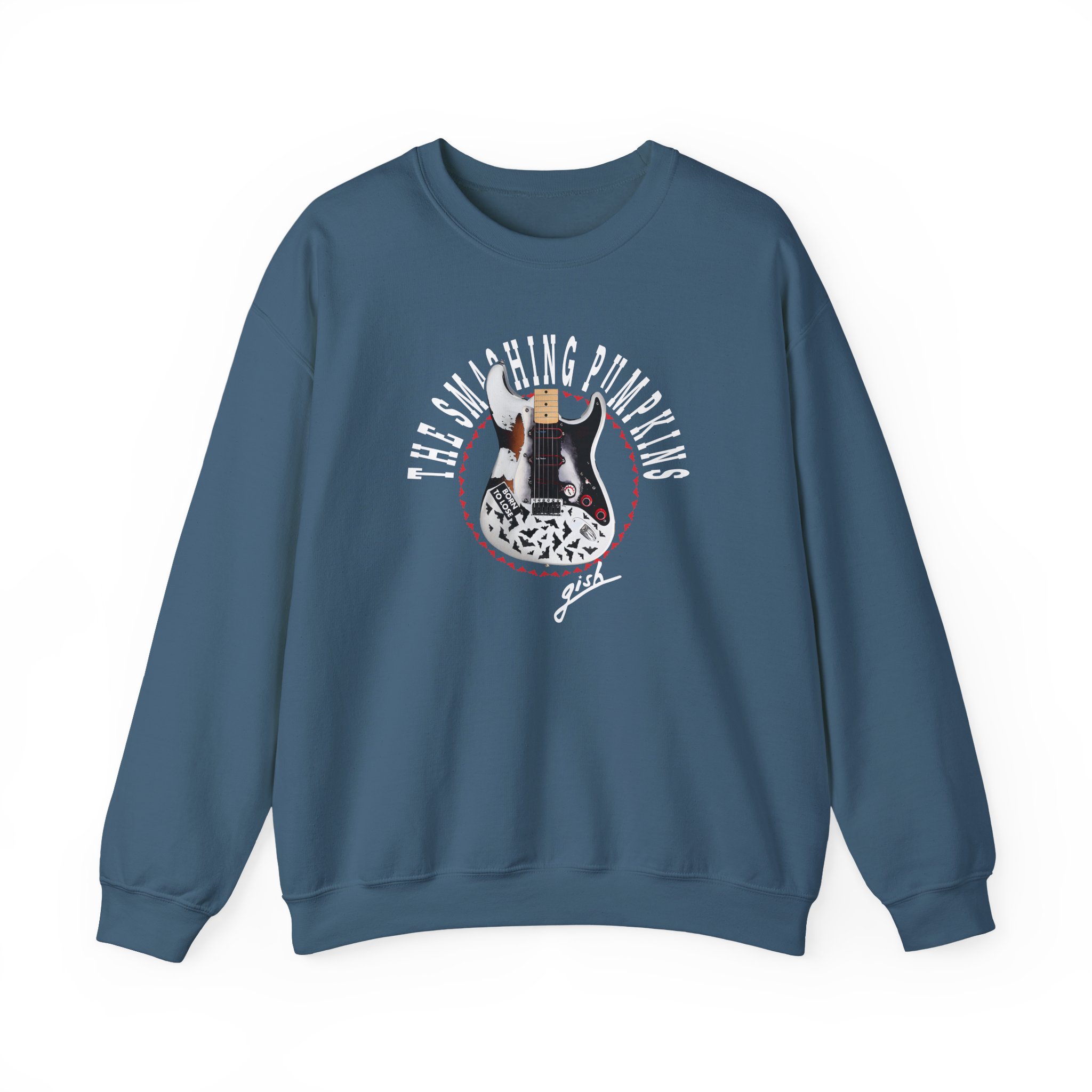 Billy Corgan Smashing Pumpkins Bat Strat Unisex Heavy Blendâ„¢ Crewneck Sweatshirt