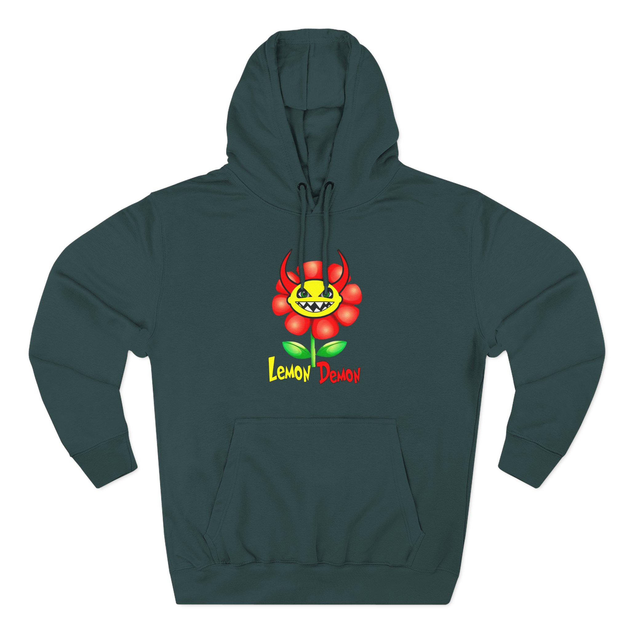 Lemon Demon Flower Three-Panel Fleece Hoodie