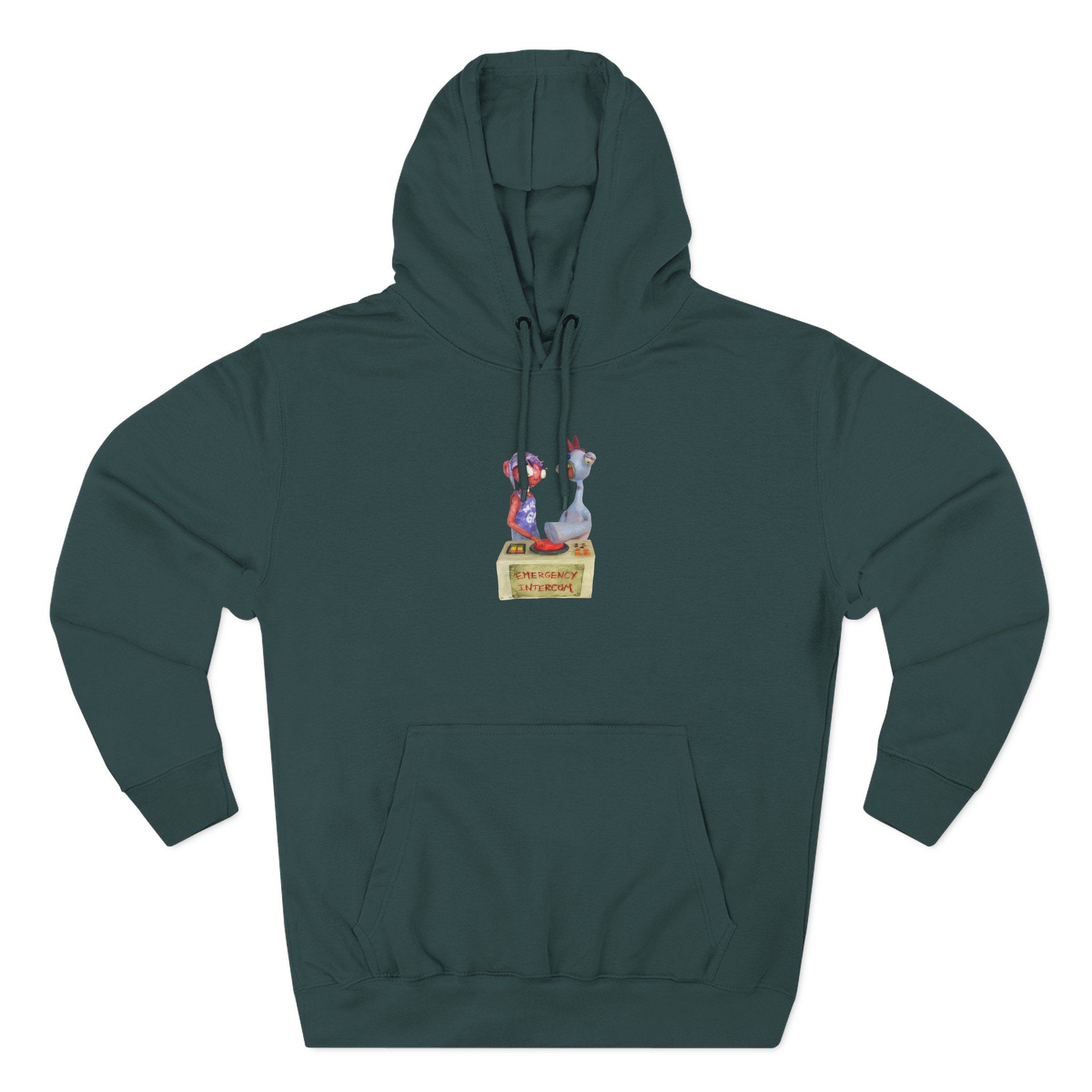 Emergency Intercom Three-Panel Fleece Hoodie