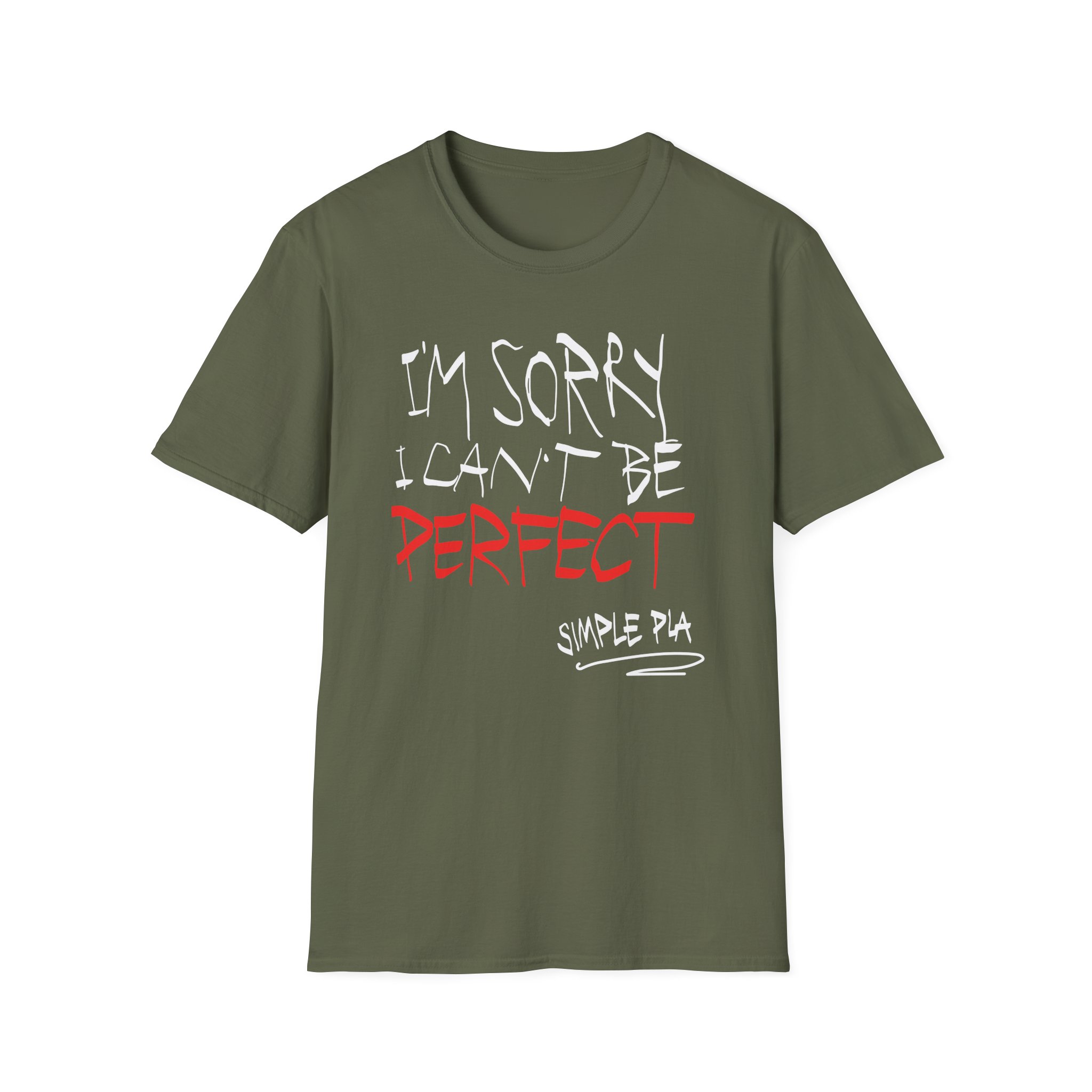 Simple Plan I'm Sorry I Can't Be Perfect Unisex Softstyle T-Shirt