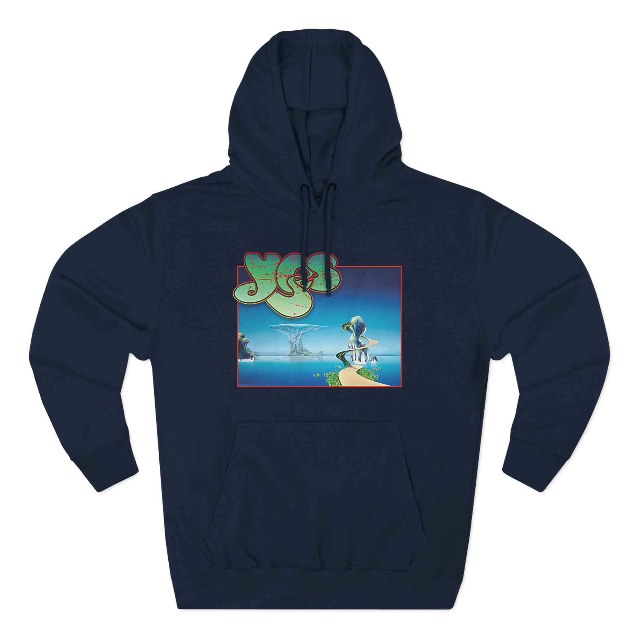 Yes Song Album Cover Three-Panel Fleece Hoodie