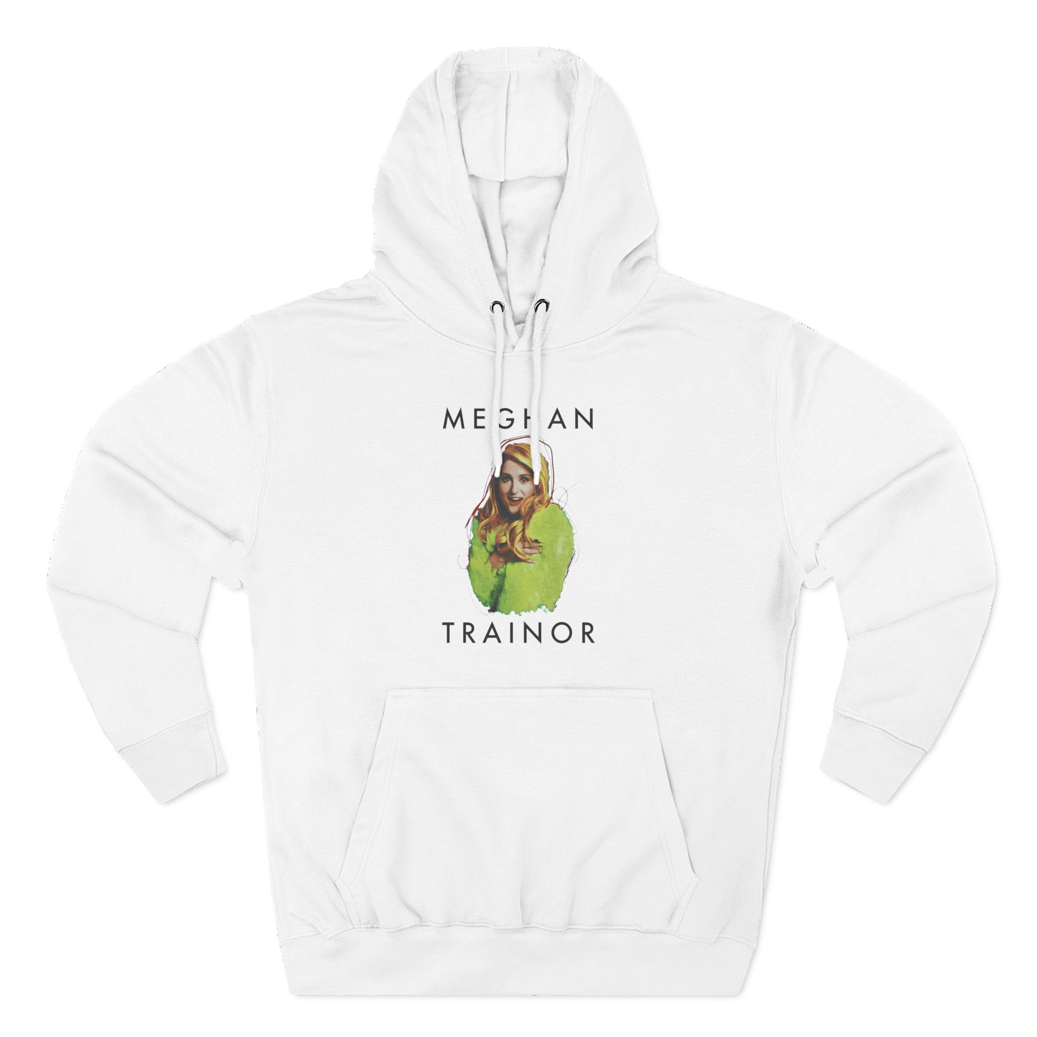 Meghan Trainor Title Pose Turquoise Three-Panel Fleece Hoodie