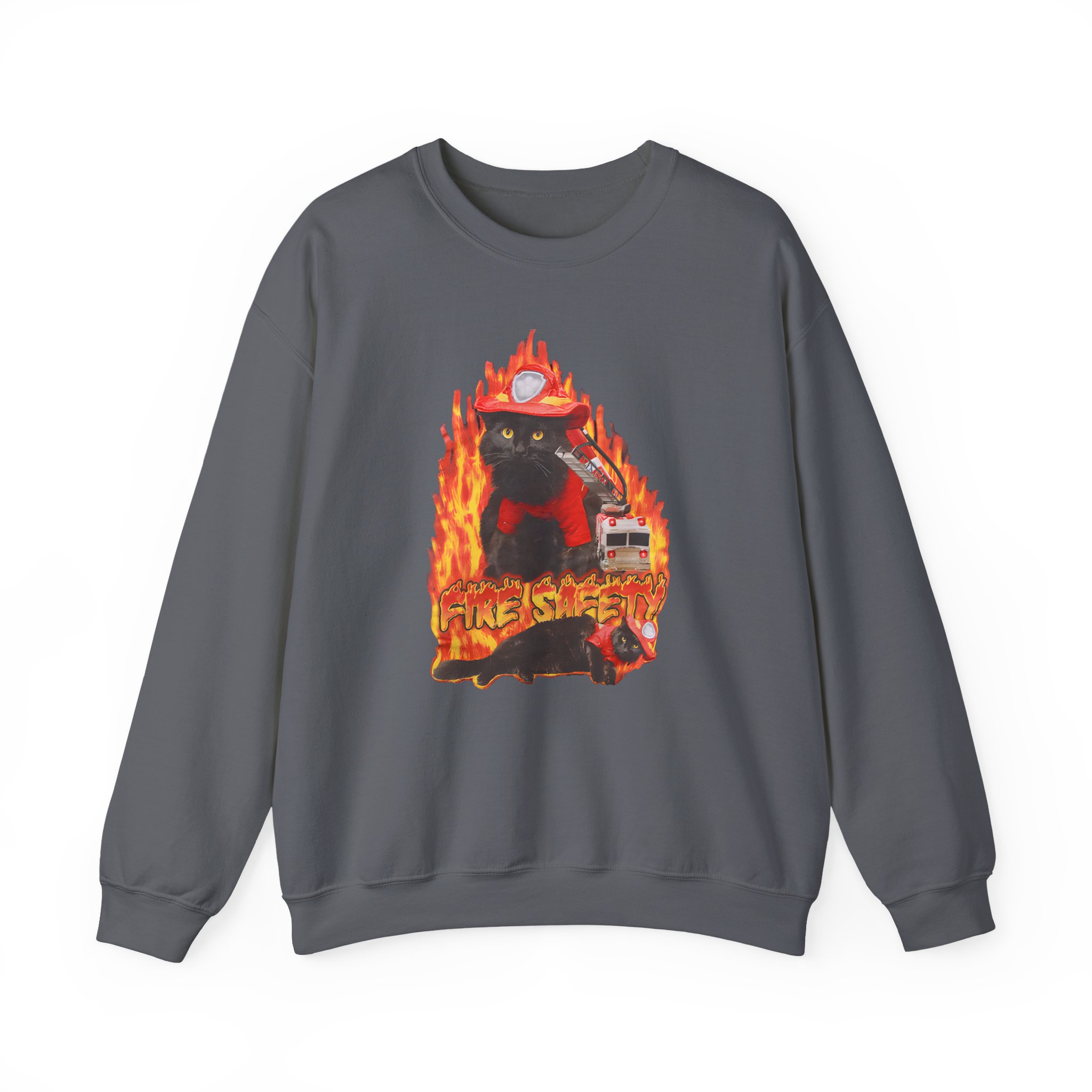 William Osman Fire Safety Unisex Heavy Blendâ„¢ Crewneck Sweatshirt