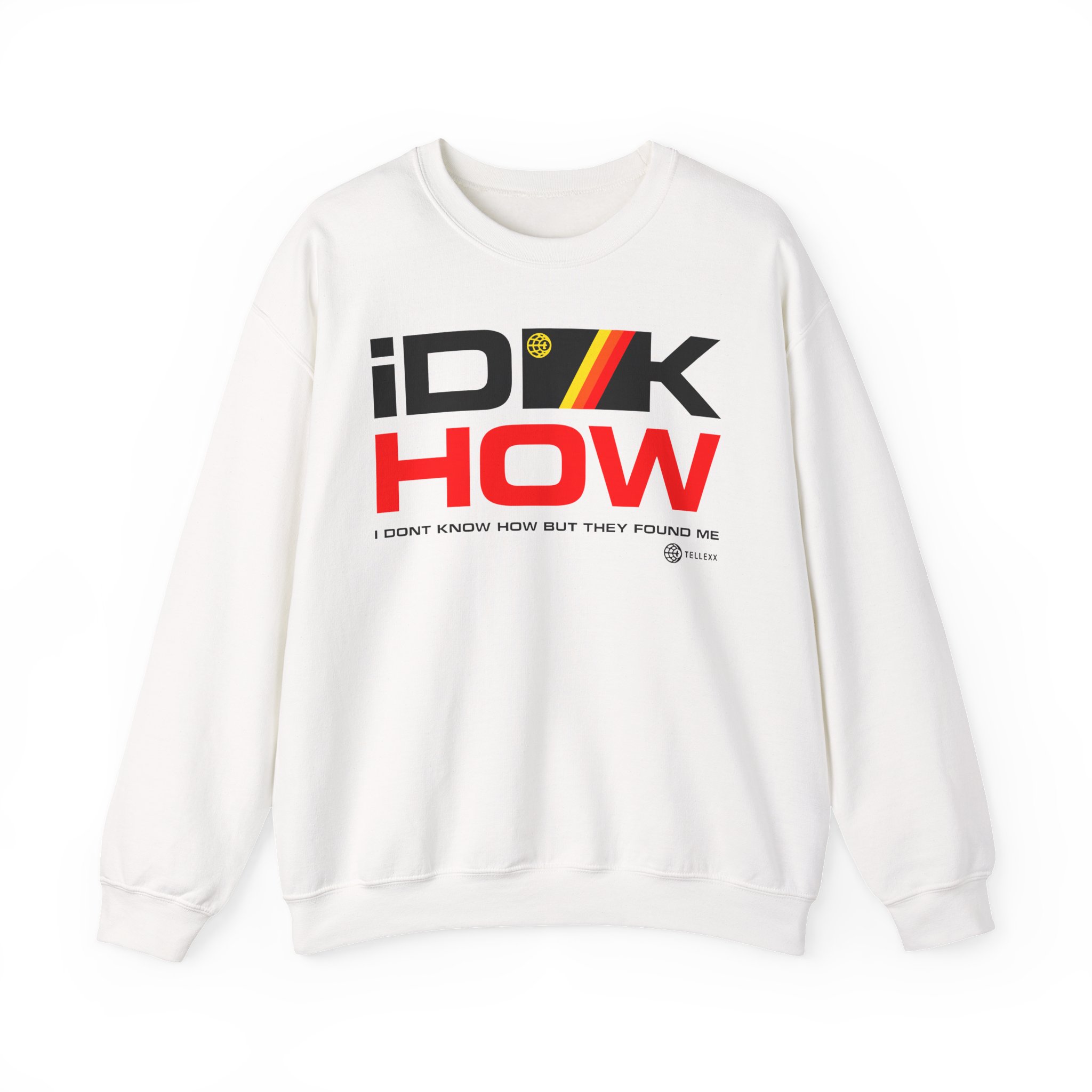 iDKHOW Striped Box Gold Unisex Heavy Blendâ„¢ Crewneck Sweatshirt