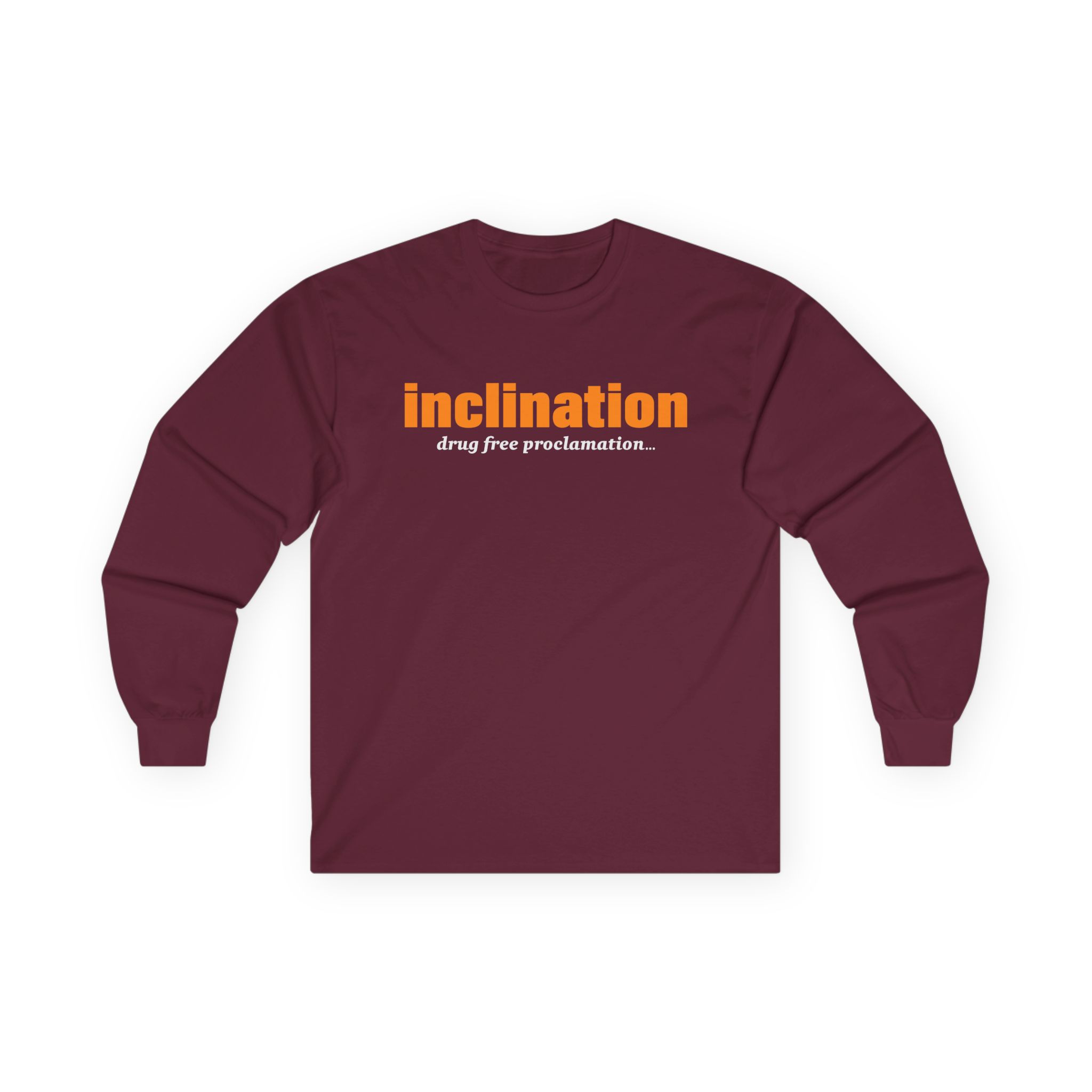 Inclination Drug Free Unisex Ultra Cotton Long Sleeve Tee