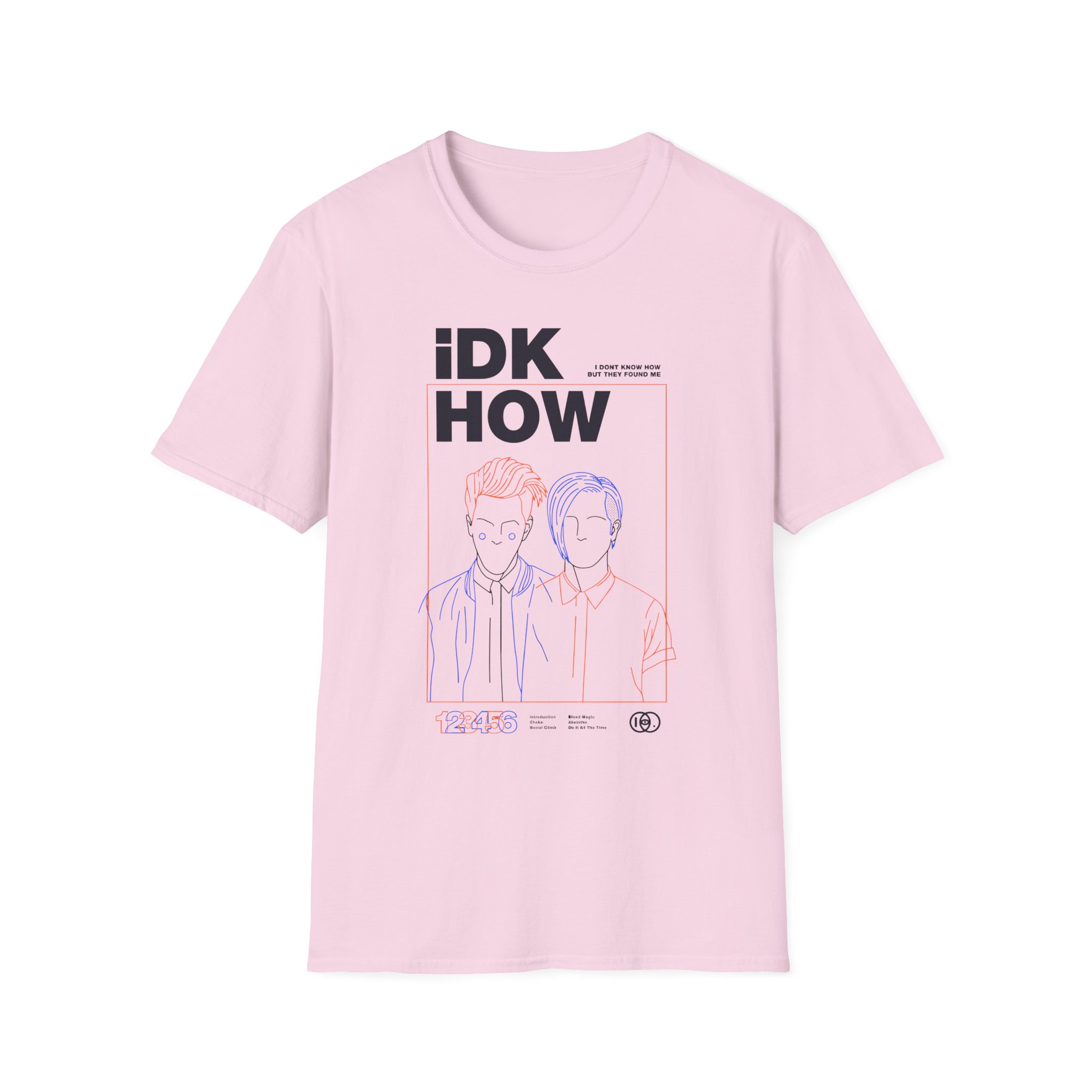 iDKHOW OUTLINES Unisex Softstyle T-Shirt