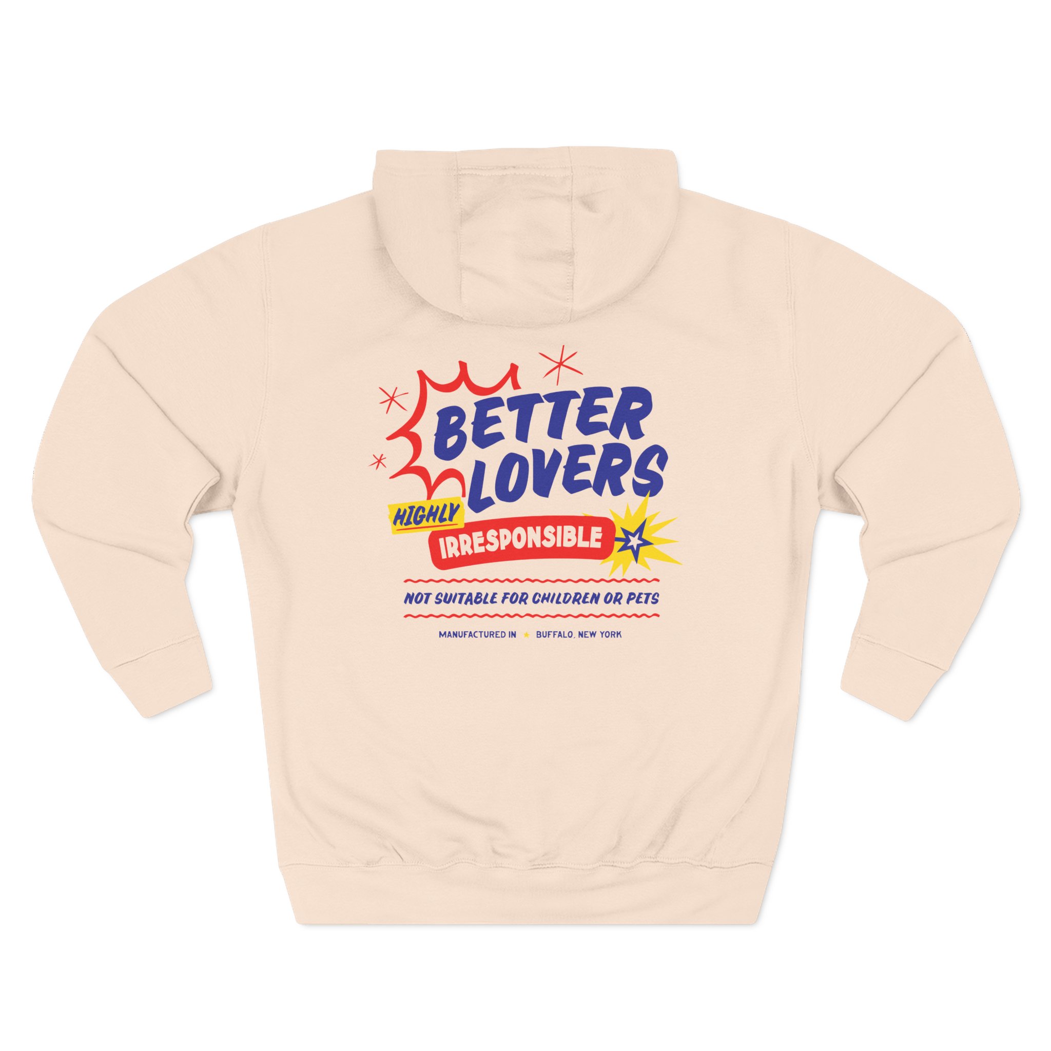 Better Lovers Not Suitable for Children Three-Panel Fleece Hoodie