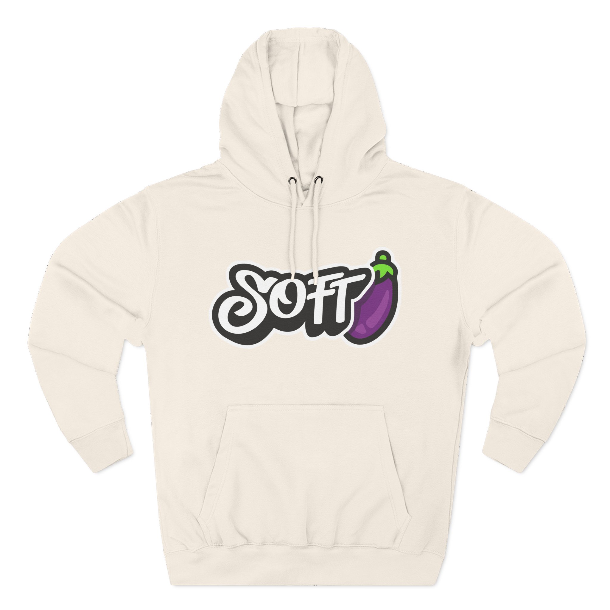 Softwilly Soft Three-Panel Fleece Hoodie
