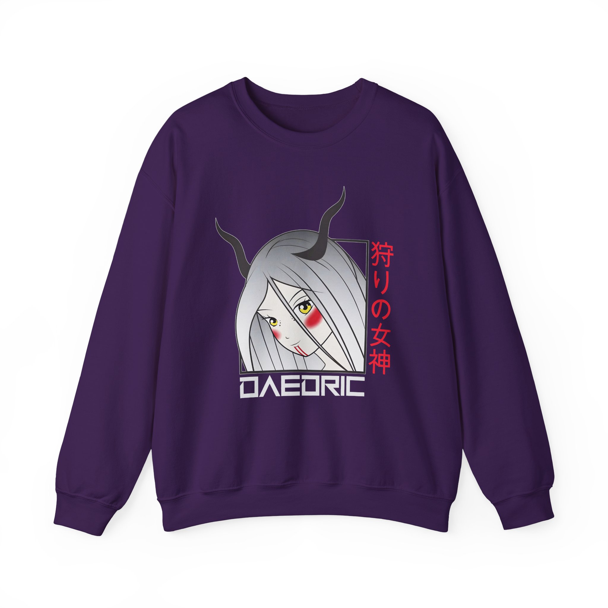 Daedric Goddess of the Hunt Anime Unisex Heavy Blendâ„¢ Crewneck Sweatshirt