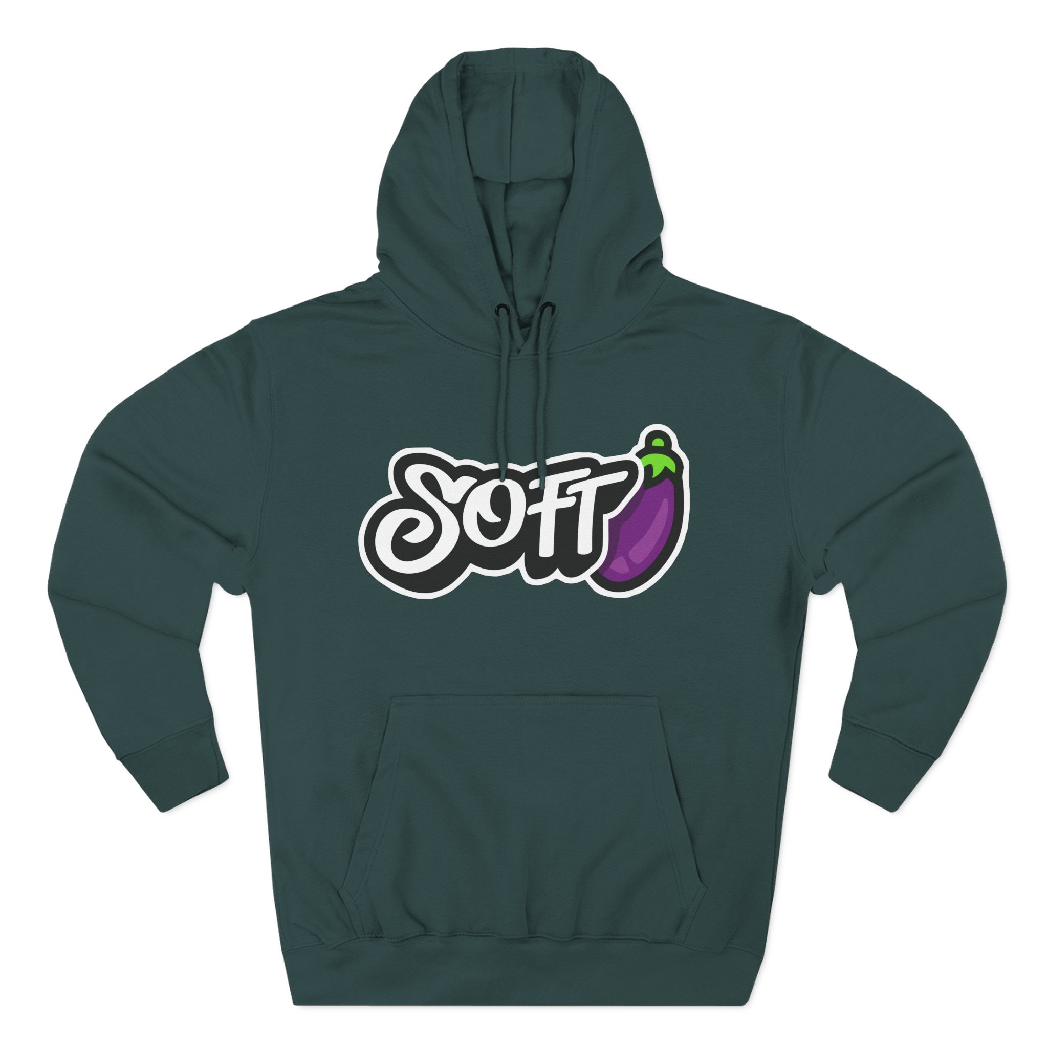 Softwilly Soft Three-Panel Fleece Hoodie