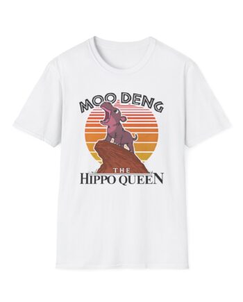 Moo Deng the Hippo Queen Unisex Softstyle T-Shirt