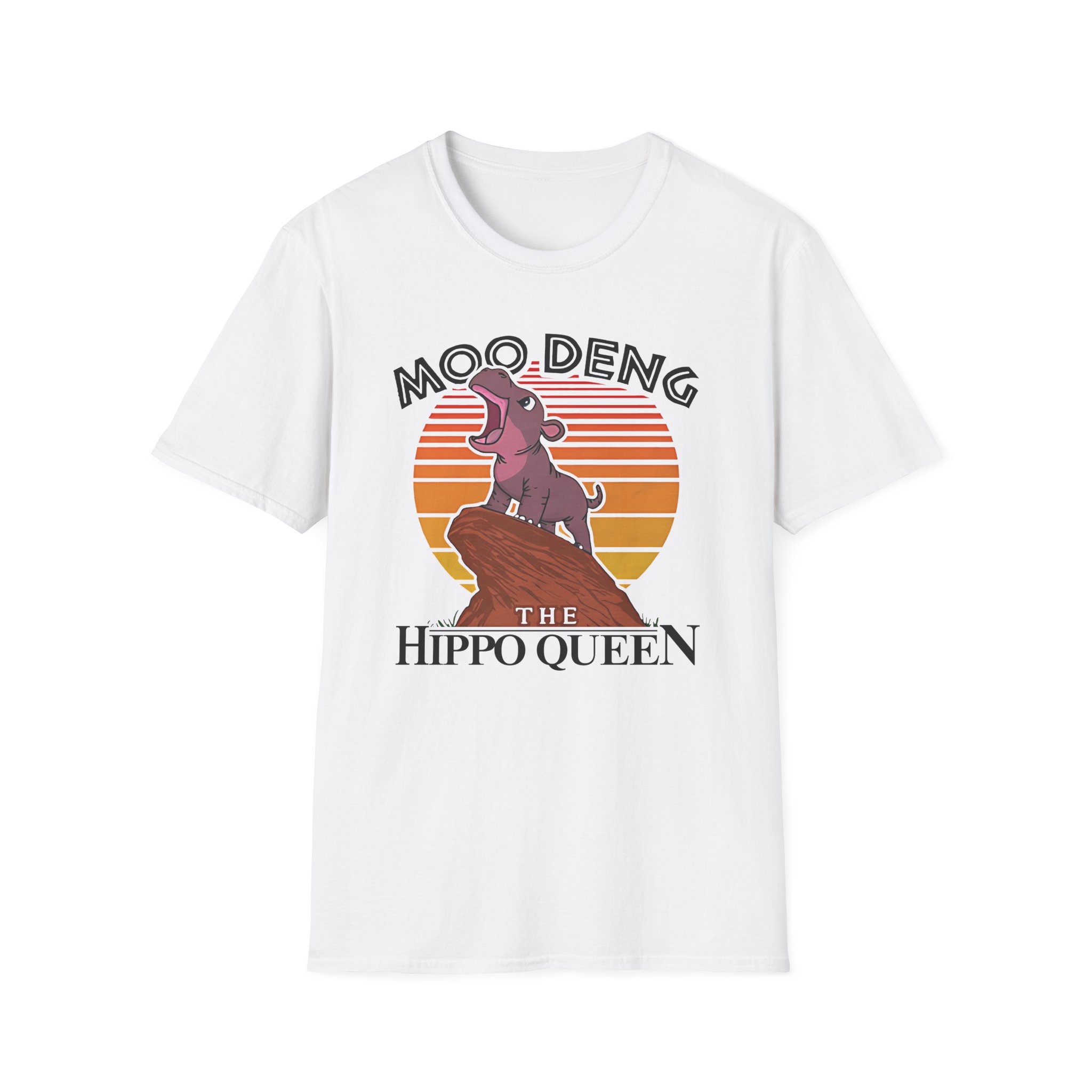 Moo Deng the Hippo Queen Unisex Softstyle T-Shirt