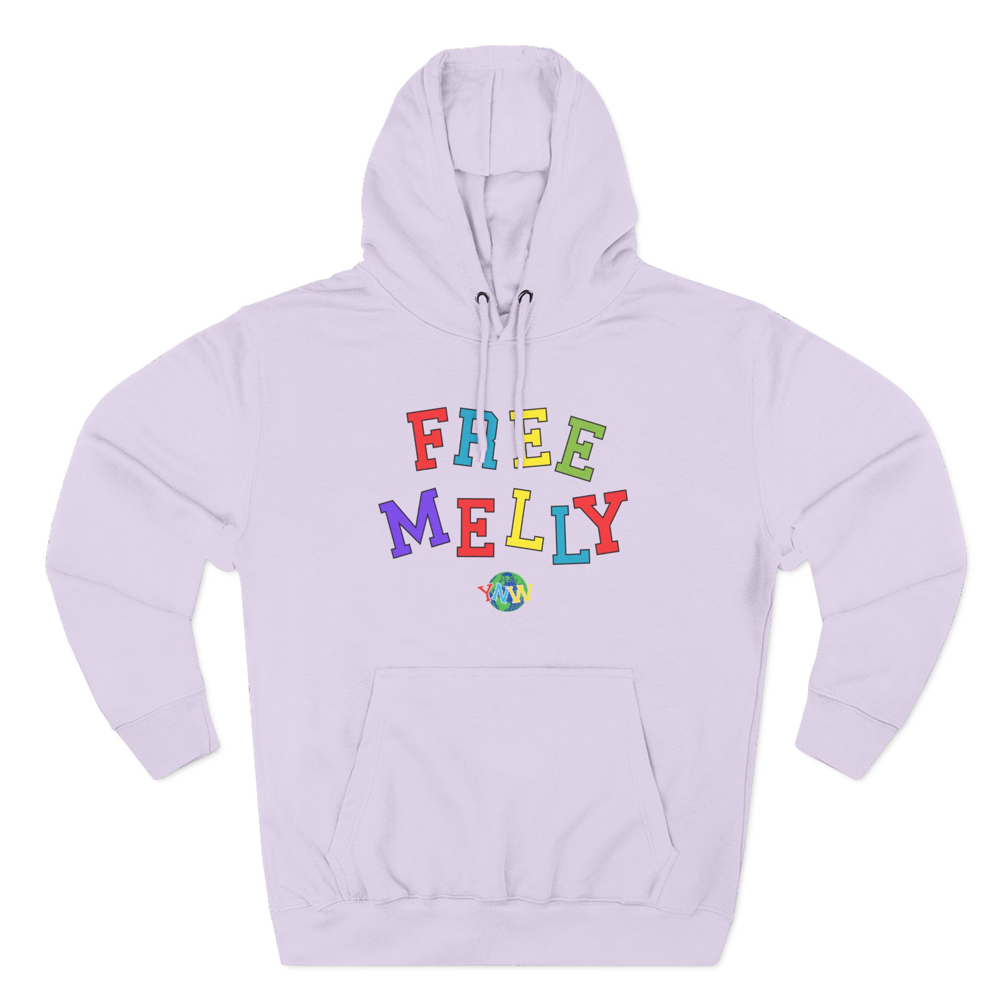YNW Melly Free Melly Three-Panel Fleece Hoodie